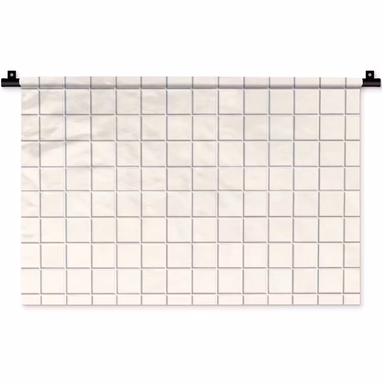Patroon - Tegels - Wit Wandkleed katoen klein 269 -zz3d