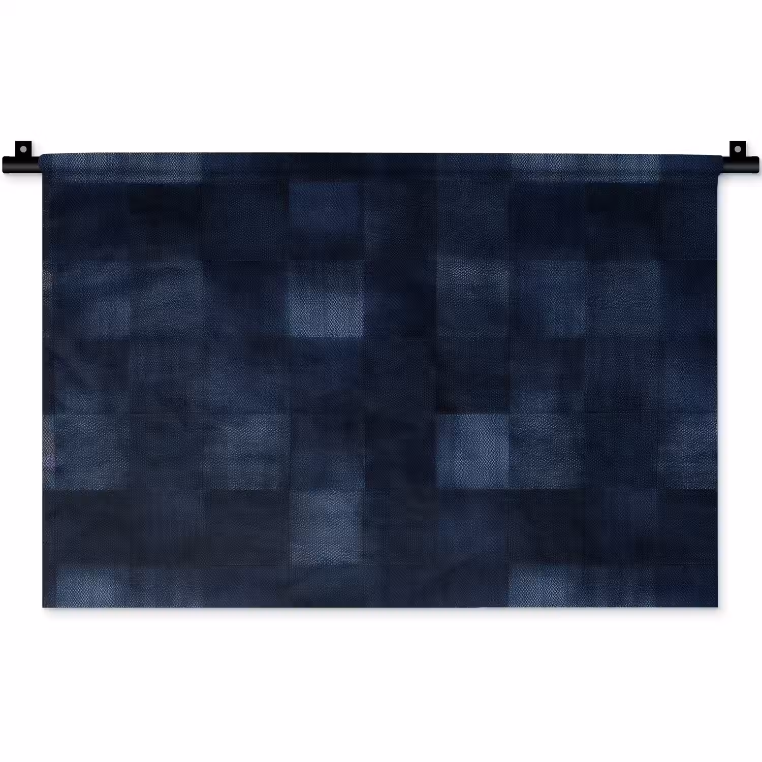 Patroon - Ruit - Marineblauw Wandkleed katoen klein 269 -zz3d