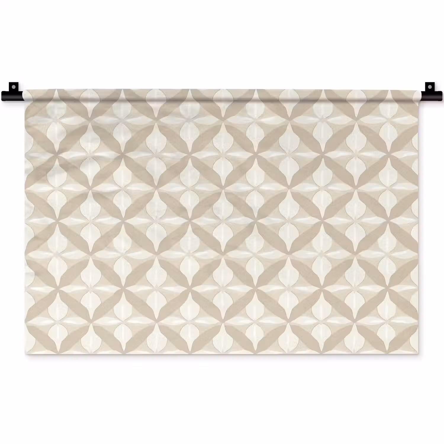 Patroon - Klassiek - Beige Wandkleed katoen klein 269 -zz3d