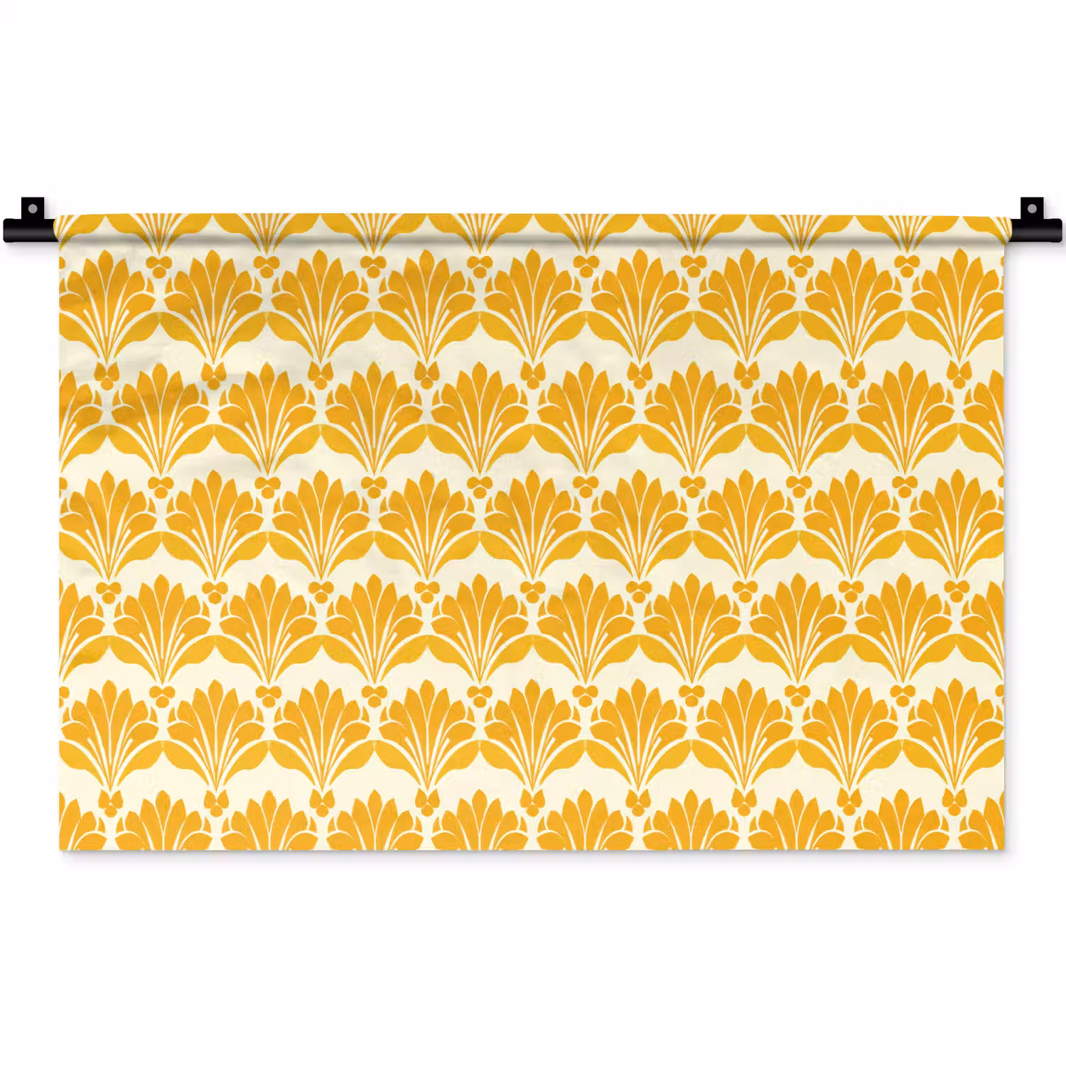 Patroon - Motief - Geel Wandkleed katoen klein 269 -zz3d