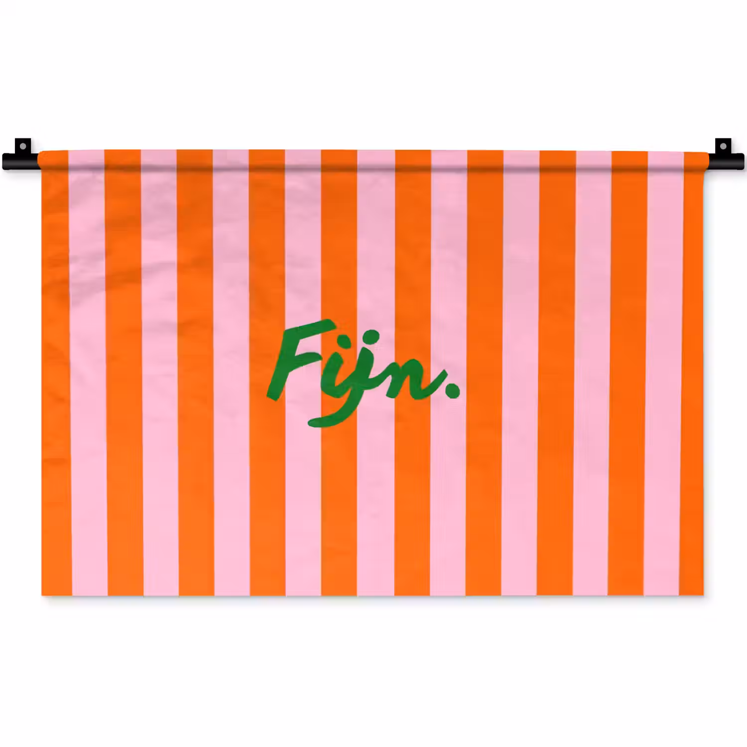 Patroon - Oranje - Fijn - Strepen Wandkleed katoen klein -zz3d