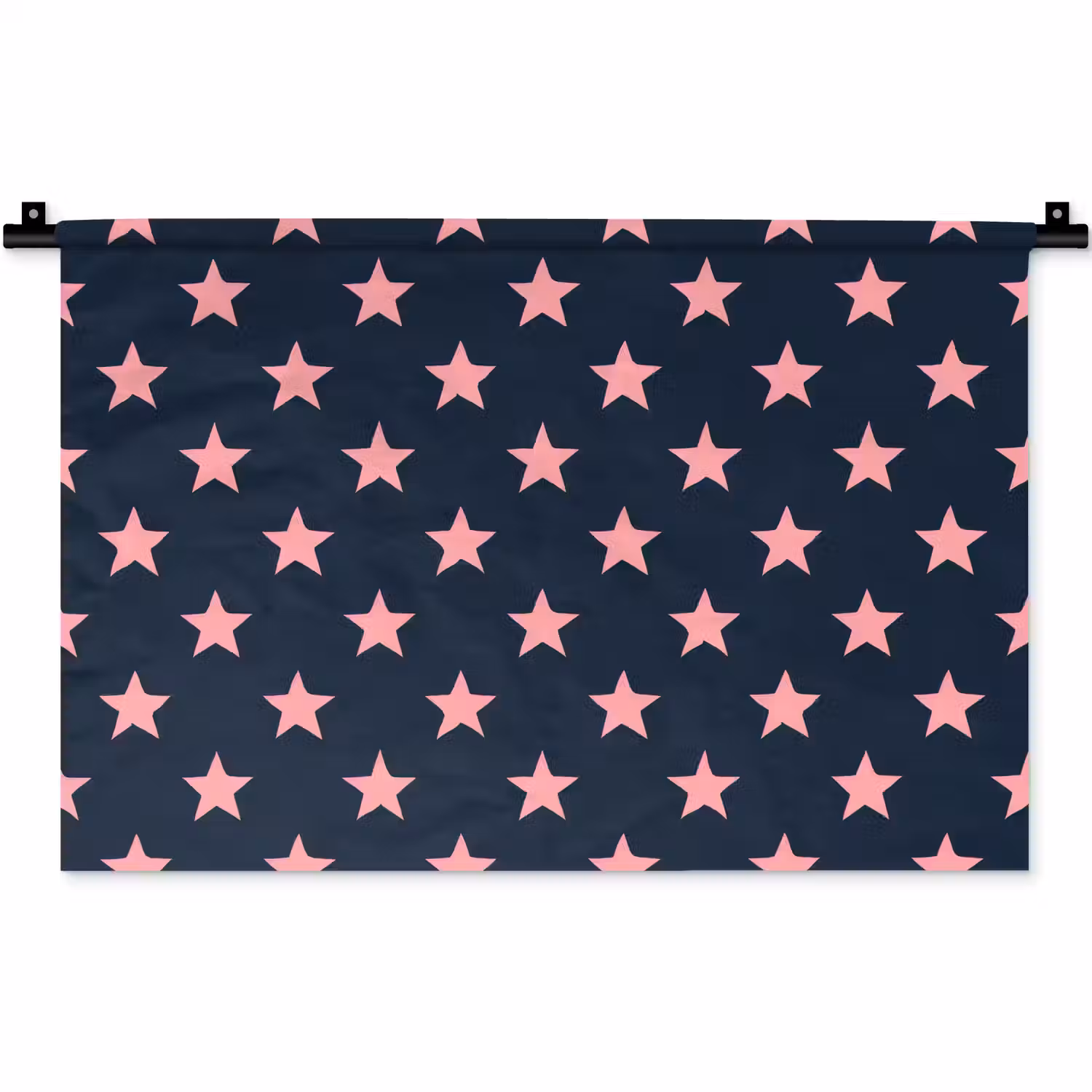 Patroon - Sterren - Roze Wandkleed katoen klein 269 -zz3d