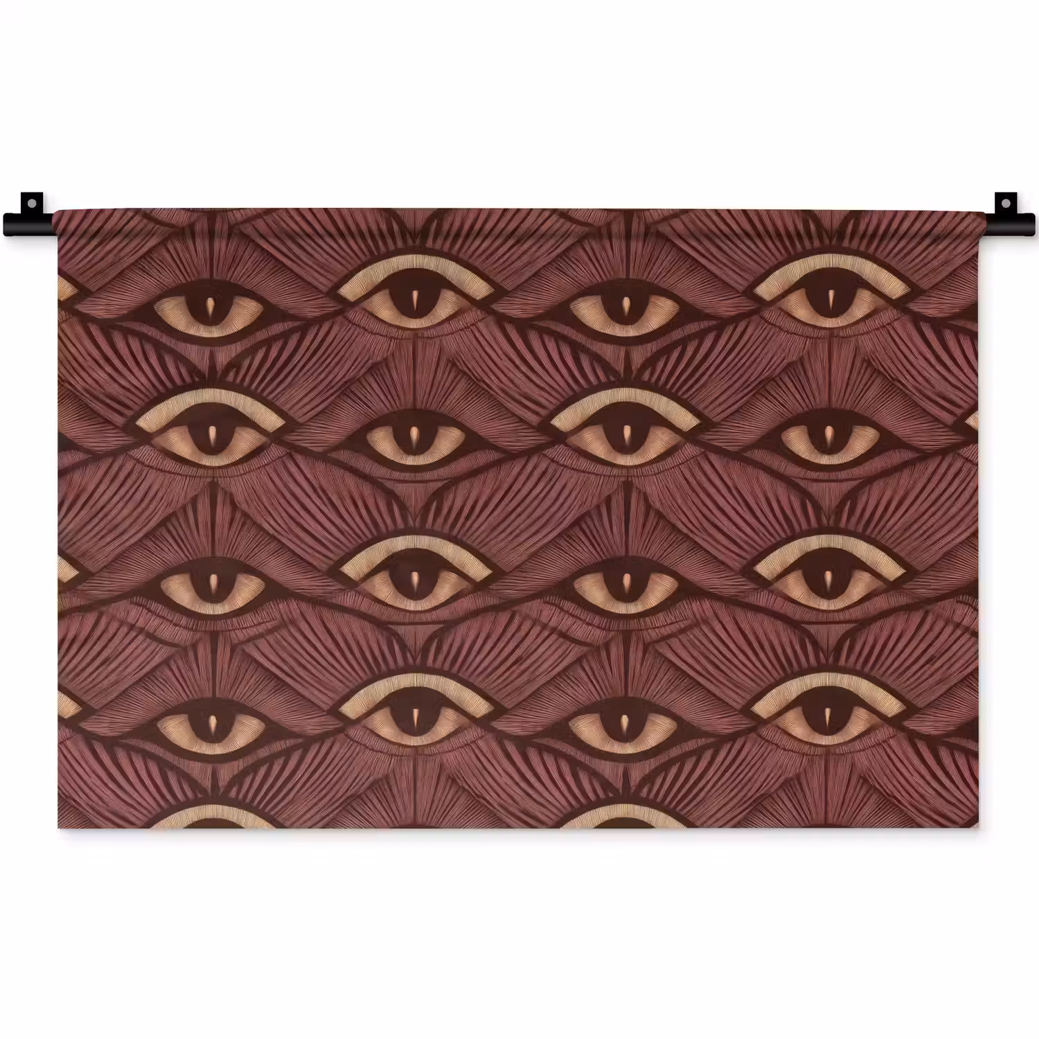 Mystiek - Ogen - Bruin Wandkleed katoen klein 269 -zz3d