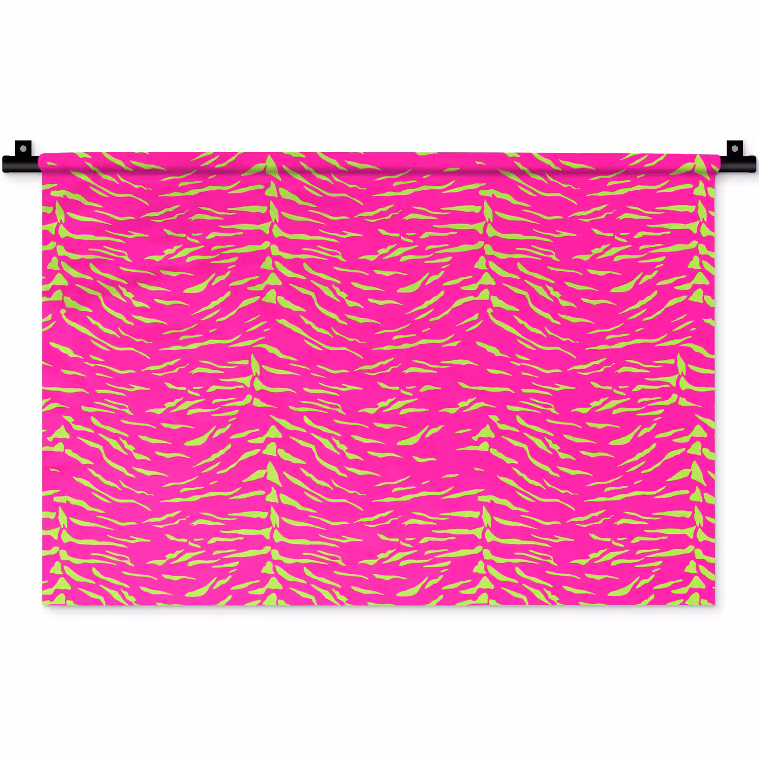 Neon - Groen - Roze - Tijger Wandkleed katoen klein 269 -zz3d