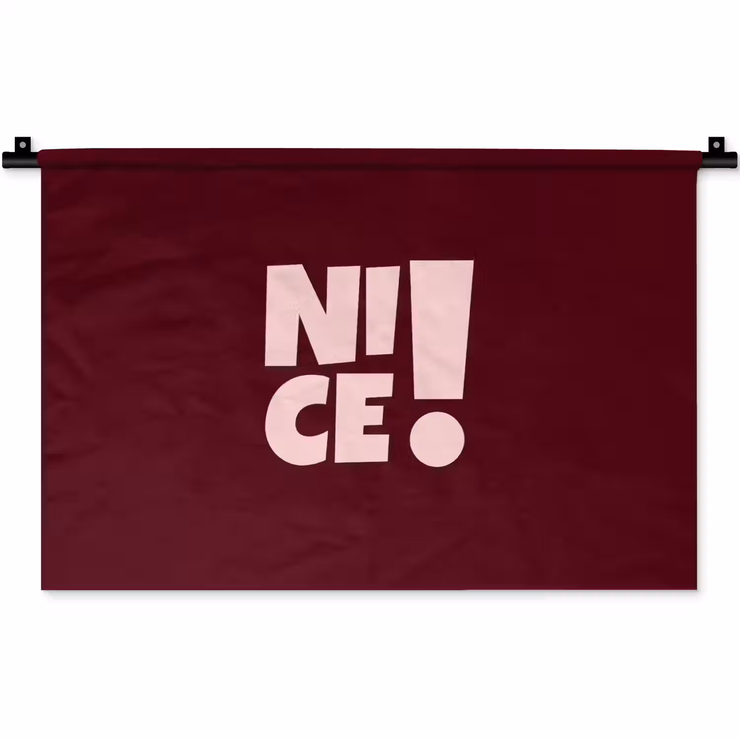 Nice - Uitroepteken - Rood Wandkleed katoen klein -zz3d