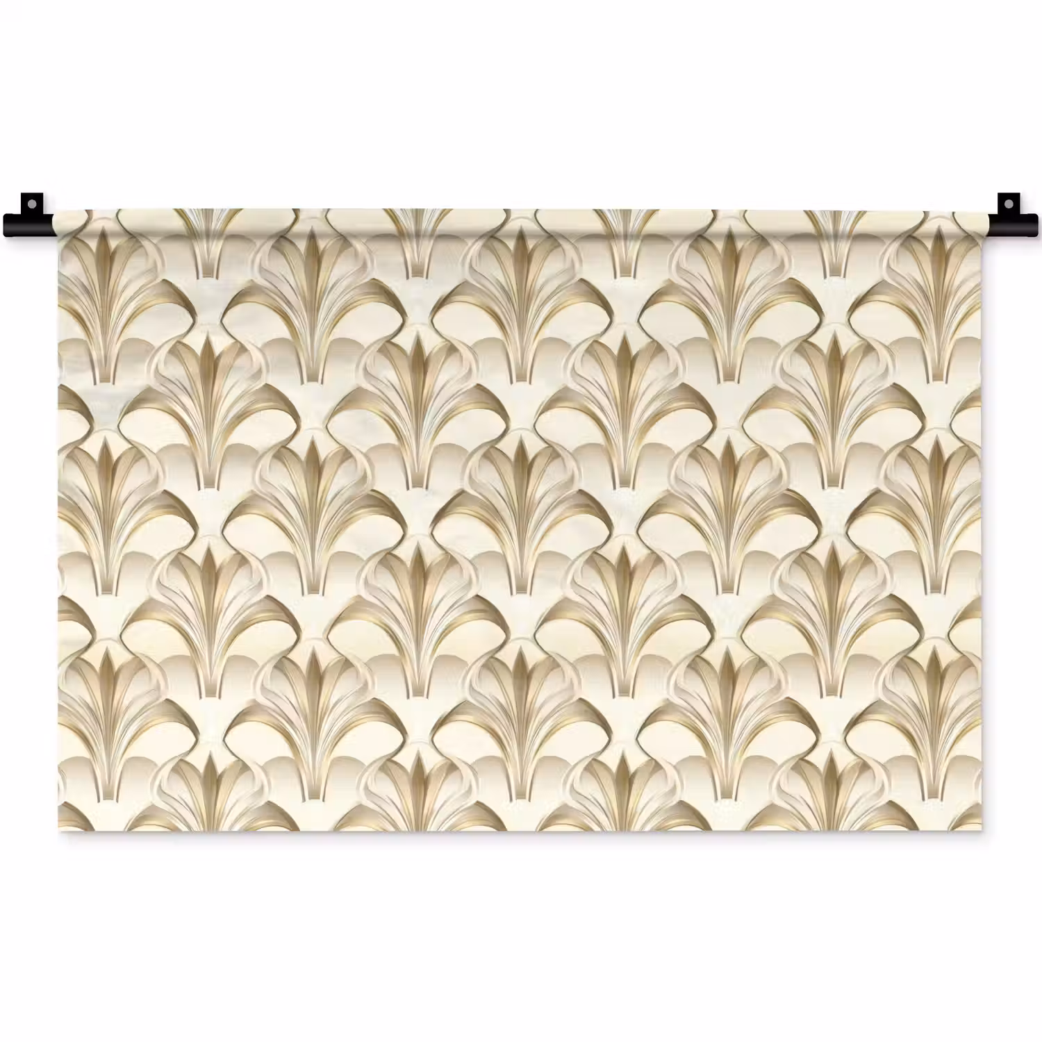 Ornament - Barok - Goud Wandkleed katoen klein 269 -zz3d