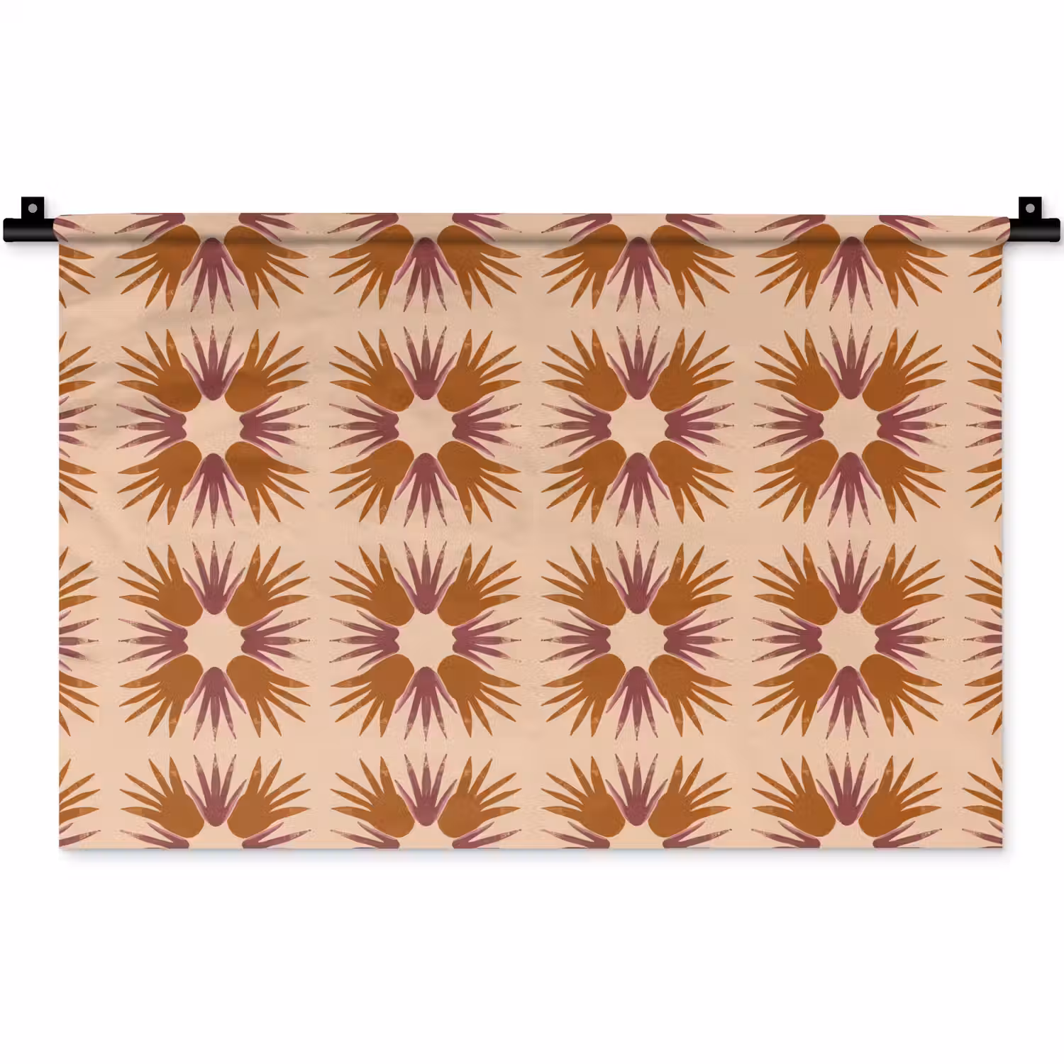 Ornament - Patroon - Oker Wandkleed katoen klein 269 -zz3d