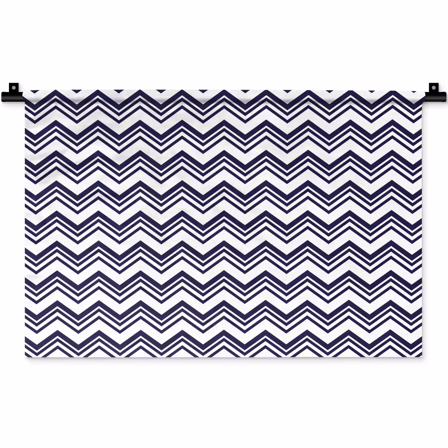 Oceaan - Golven - Blauw - Wit Wandkleed katoen klein 269 -zz3d