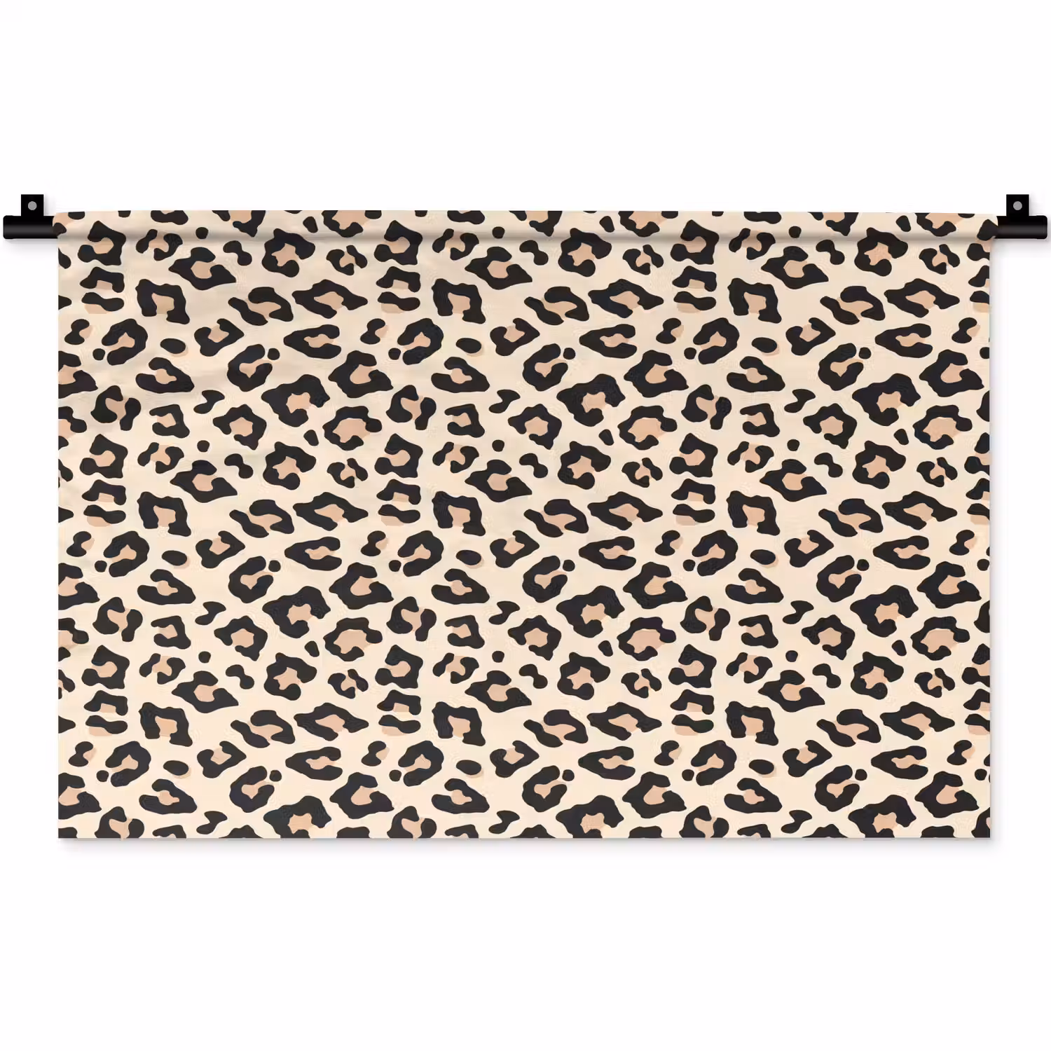 Panterprint - Patroon - Bruin Wandkleed katoen klein 269 -zz3d