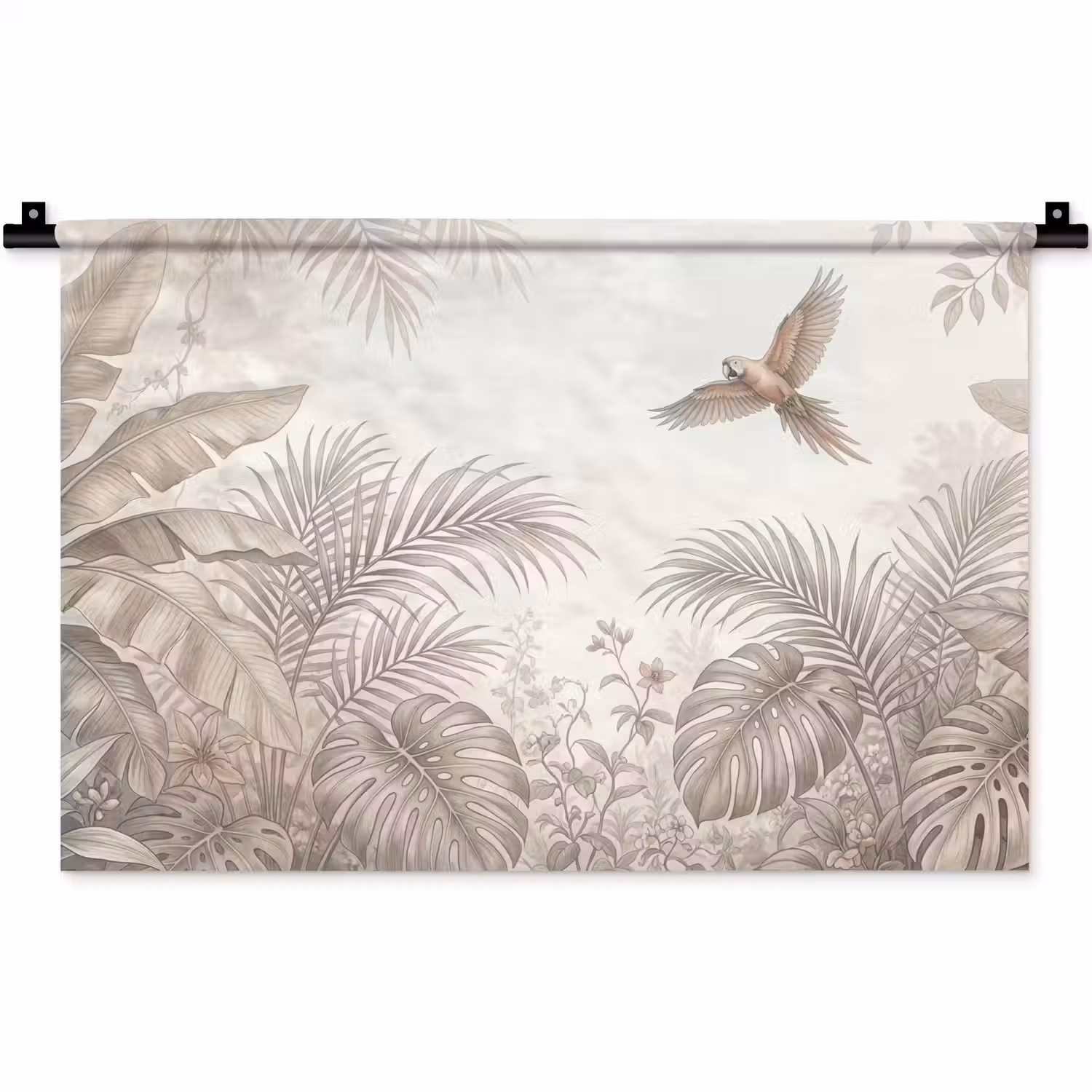 Papagaai - Jungle - Tropisch Wandkleed katoen klein -zz3d