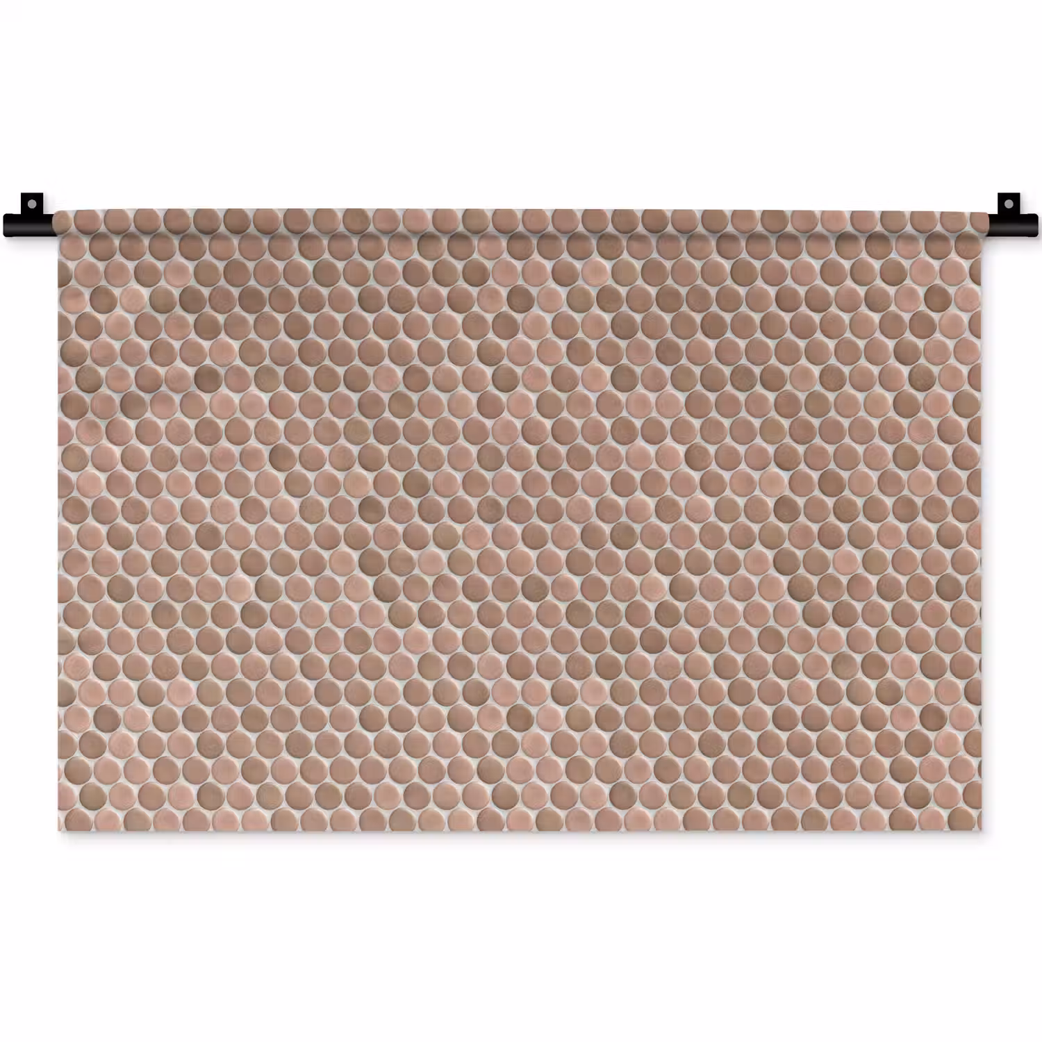 Penny - Mozaïek - Oudroze - Terracotta Wandkleed katoen klein 269 -zz3d