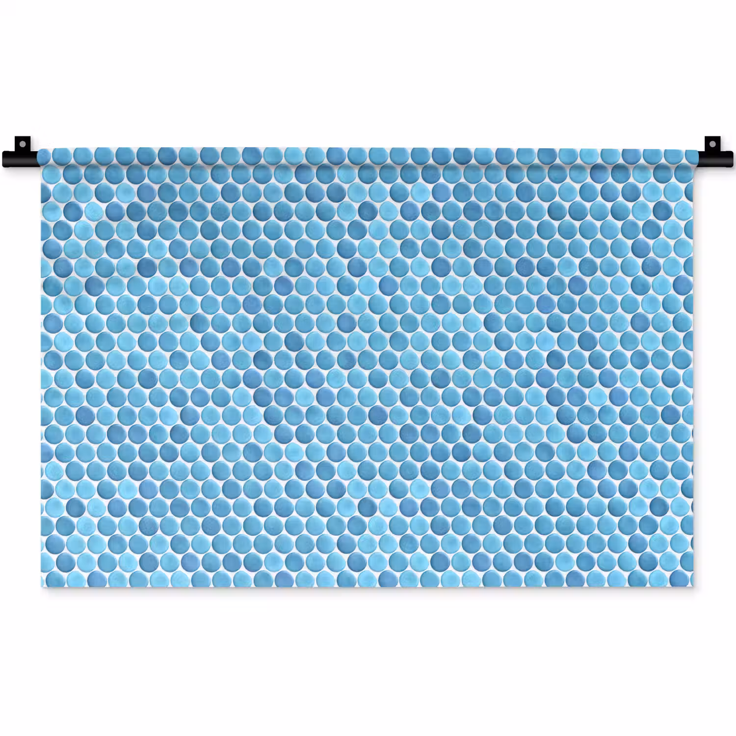 Penny - Mozaïek - Lichtblauw Wandkleed katoen klein 269 -zz3d