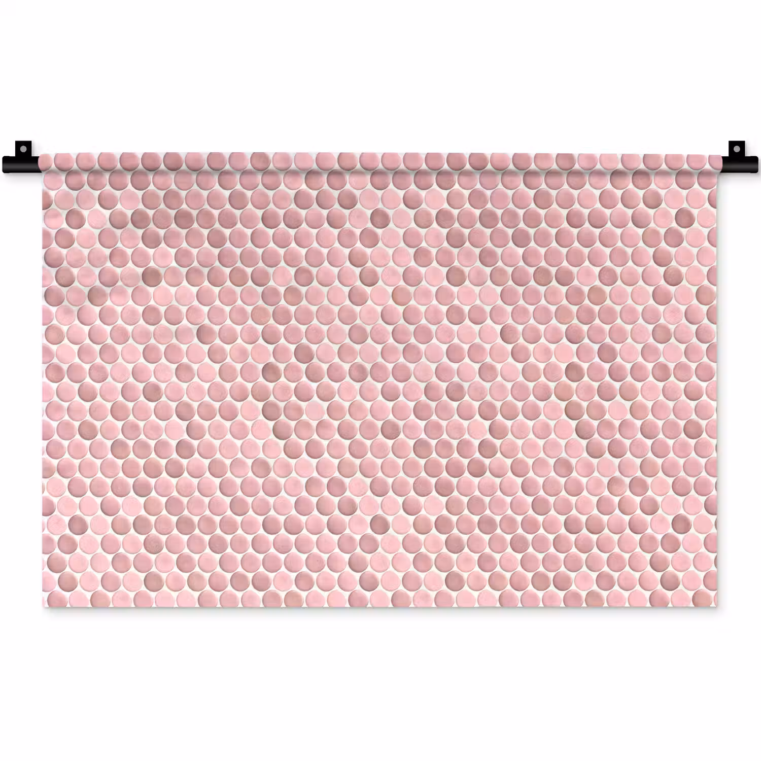 Penny - Mozaïek - Lichtroze Wandkleed katoen klein 269 -zz3d