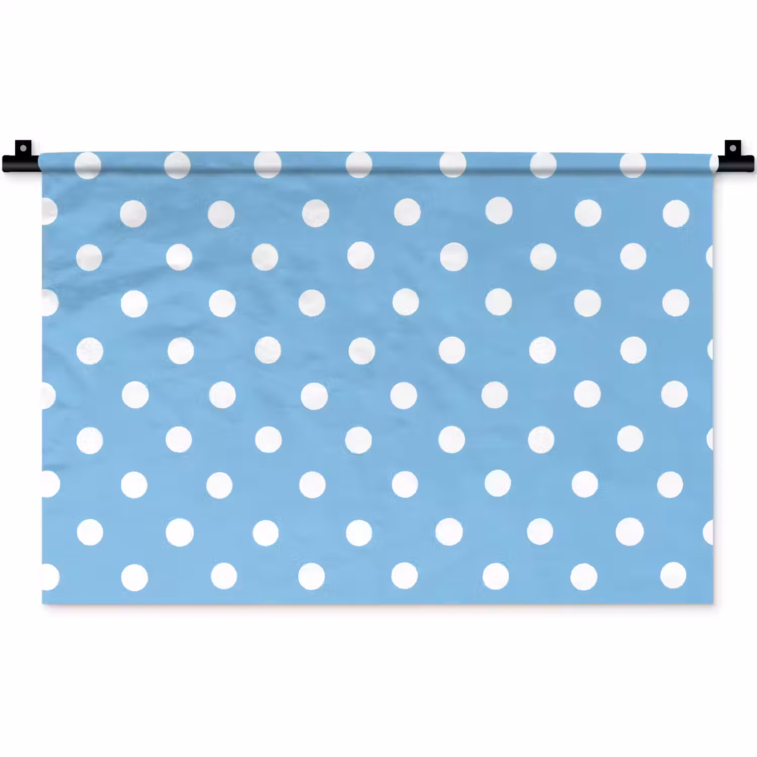 Polka - Dots - Blauw Wandkleed katoen klein 269 -zz3d