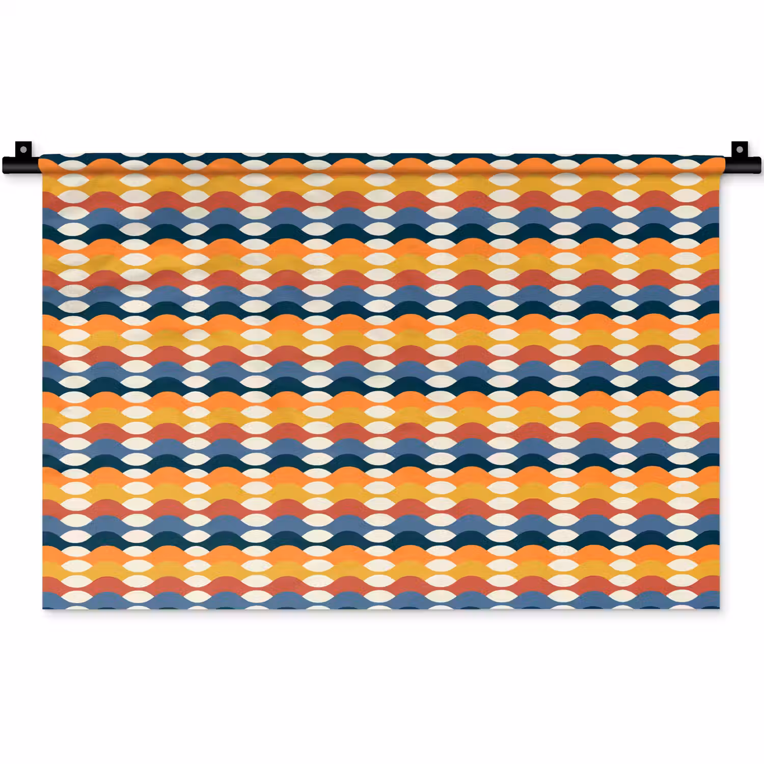 Retro - Disco - Golven Wandkleed katoen klein 269 -zz3d