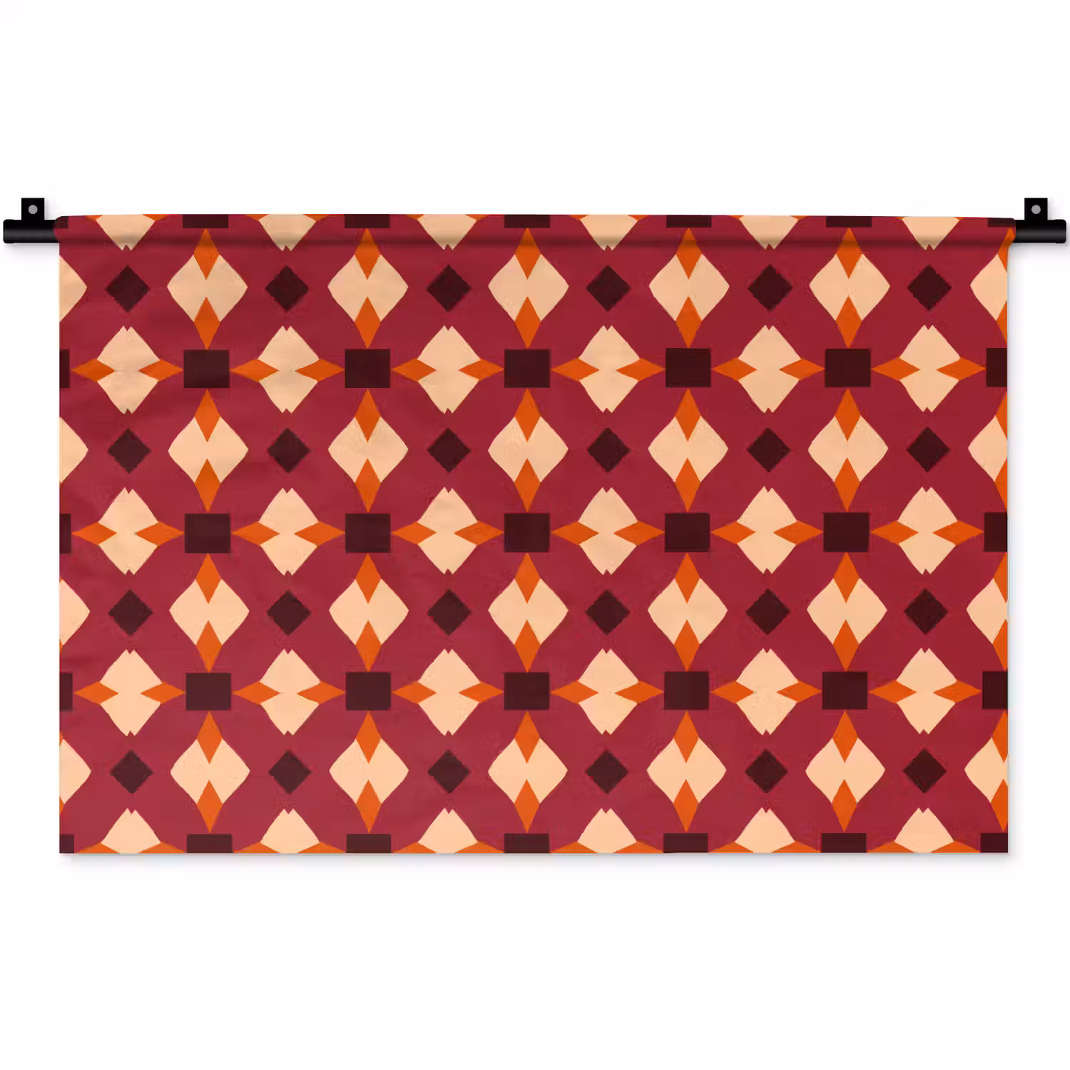 Retro - Patroon - Kleurrijk Wandkleed katoen klein 269 -zz3d