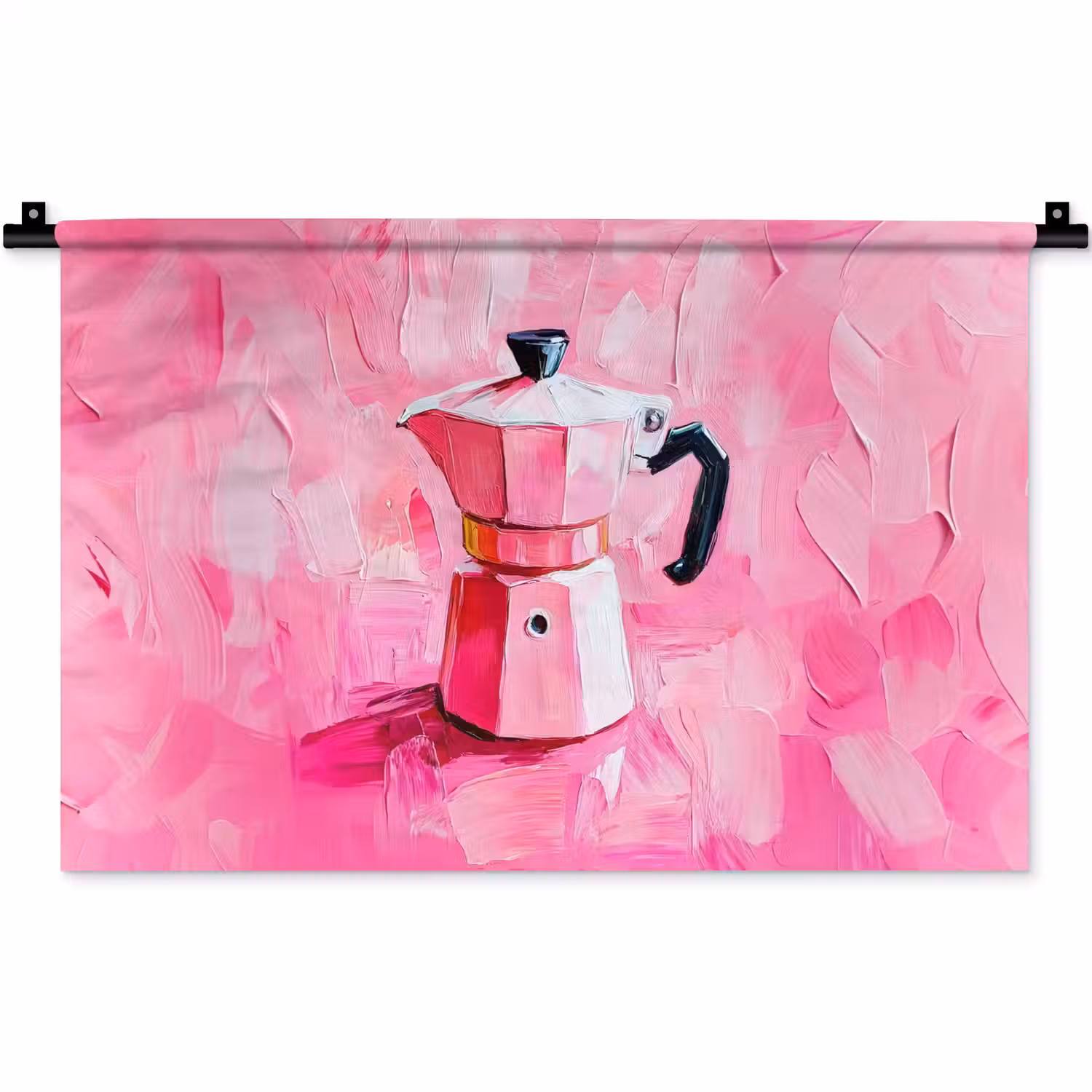Roze - Verf - Coffee Wandkleed katoen klein -zz3d
