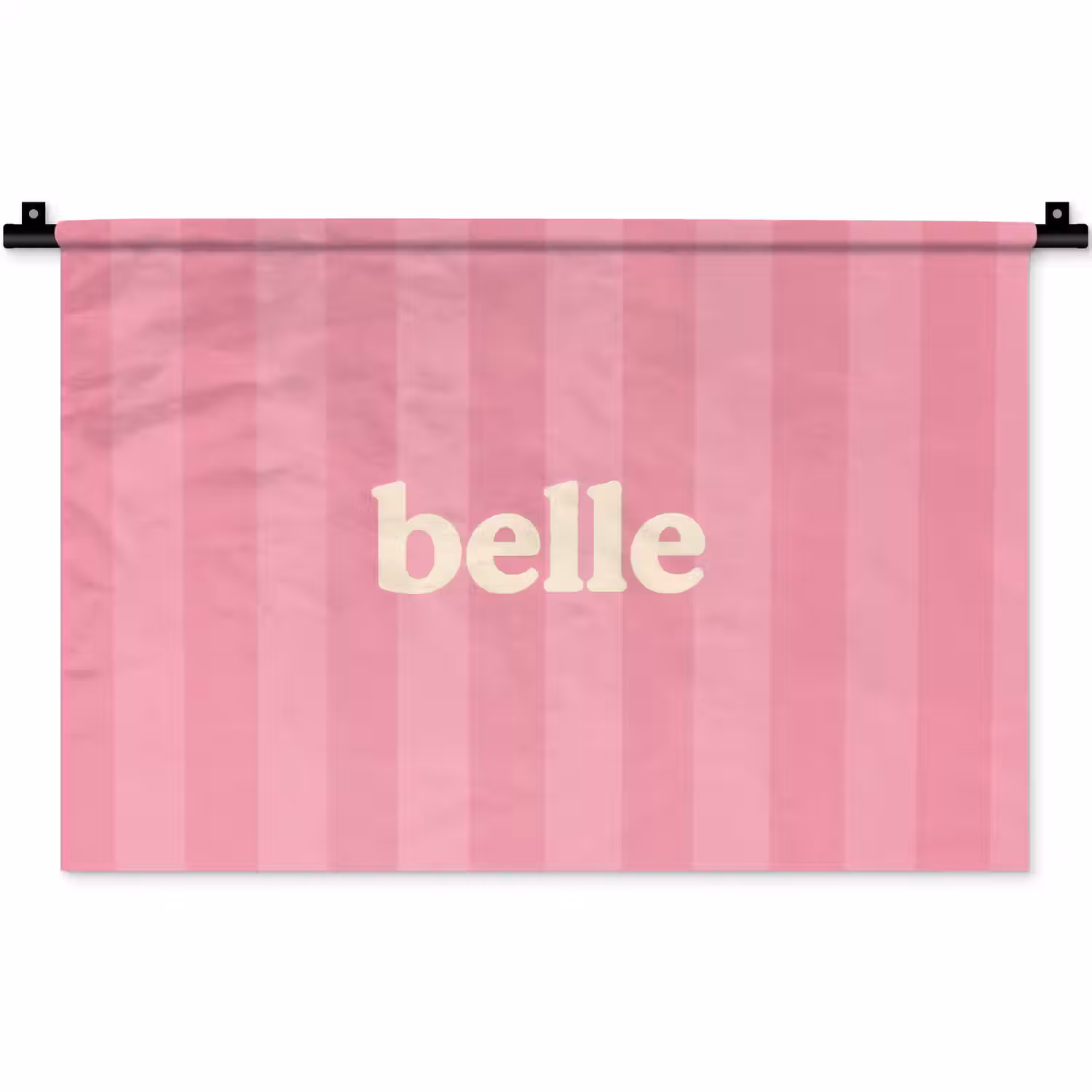 Roze - Gestreept - Belle Wandkleed katoen klein -zz3d