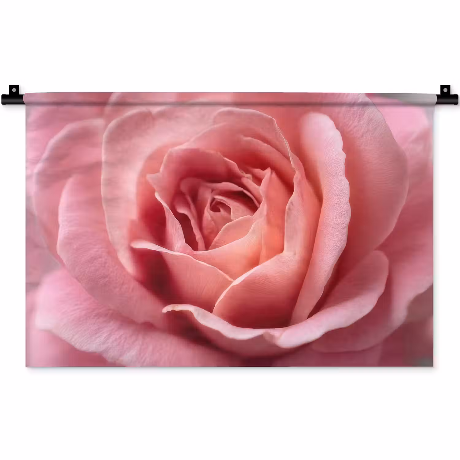 Roze - Roos - Romantisch Wandkleed katoen klein -zz3d