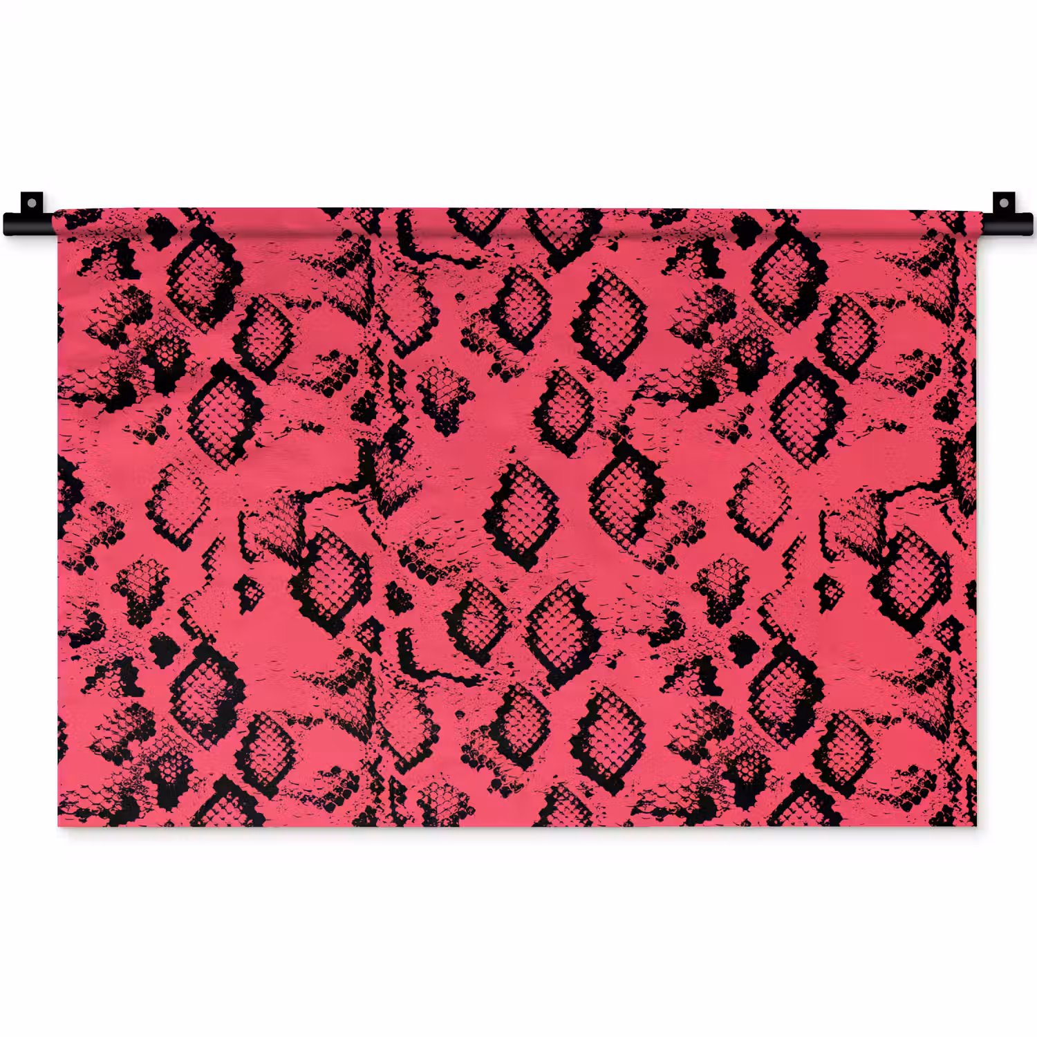 Roze - Slang - Motief Wandkleed katoen klein 269 -zz3d