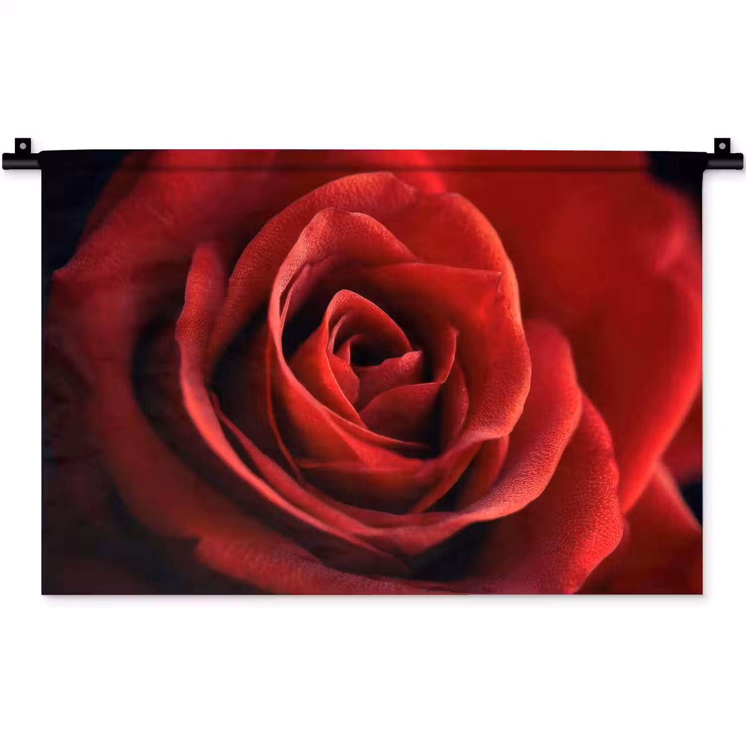 Rood - Roos - Romantisch Wandkleed katoen klein -zz3d