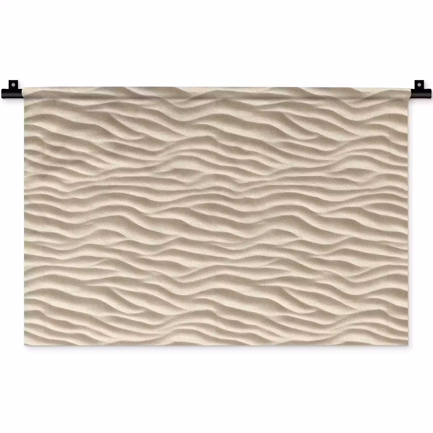 Zand - Golven - Beige Wandkleed katoen klein 269 -zz3d