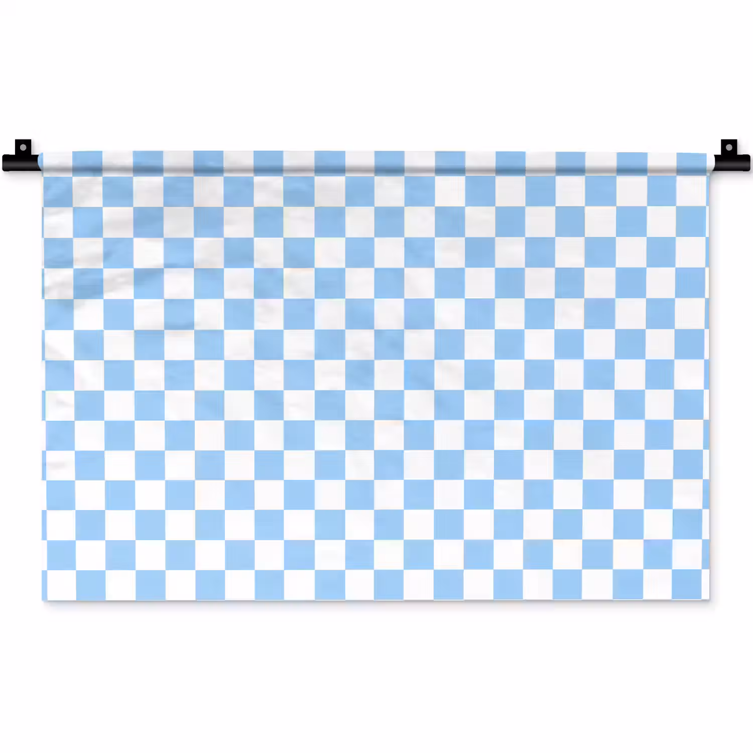 Schaakbord - Klassiek - Blauw Wandkleed katoen klein 269 -zz3d
