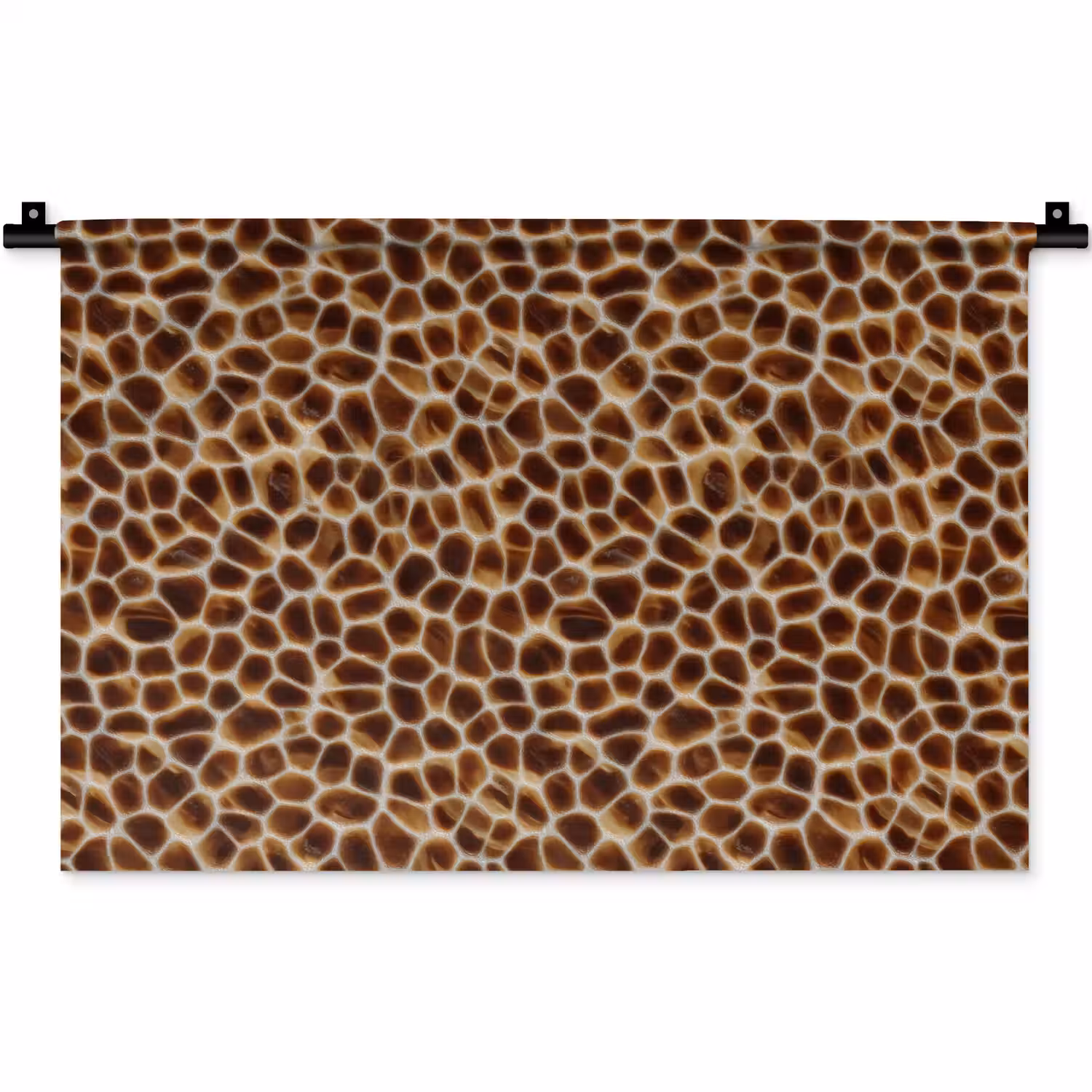 Schildpad - Bruin - Patroon Wandkleed katoen klein 269 -zz3d