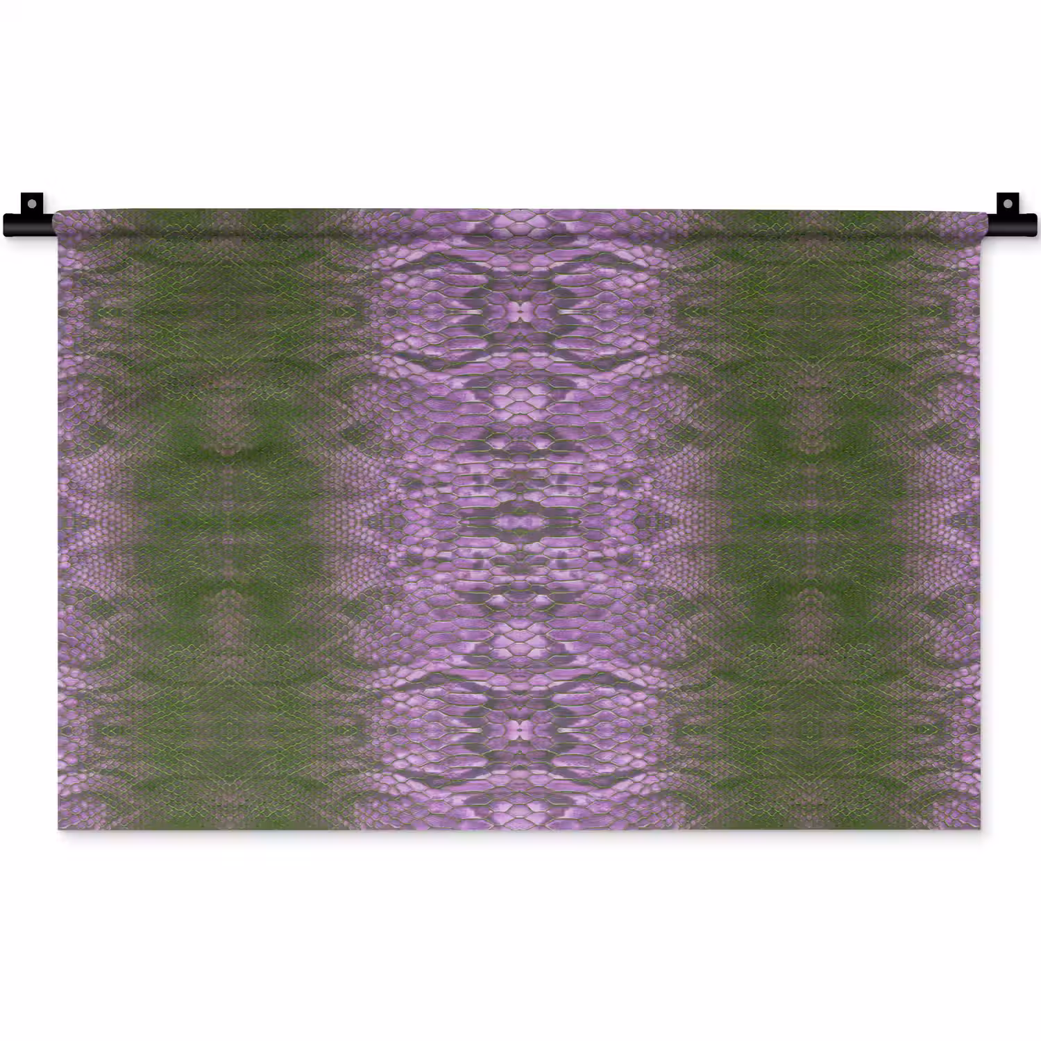 Slang - Boa - Lila - Groen Wandkleed katoen klein 269 -zz3d