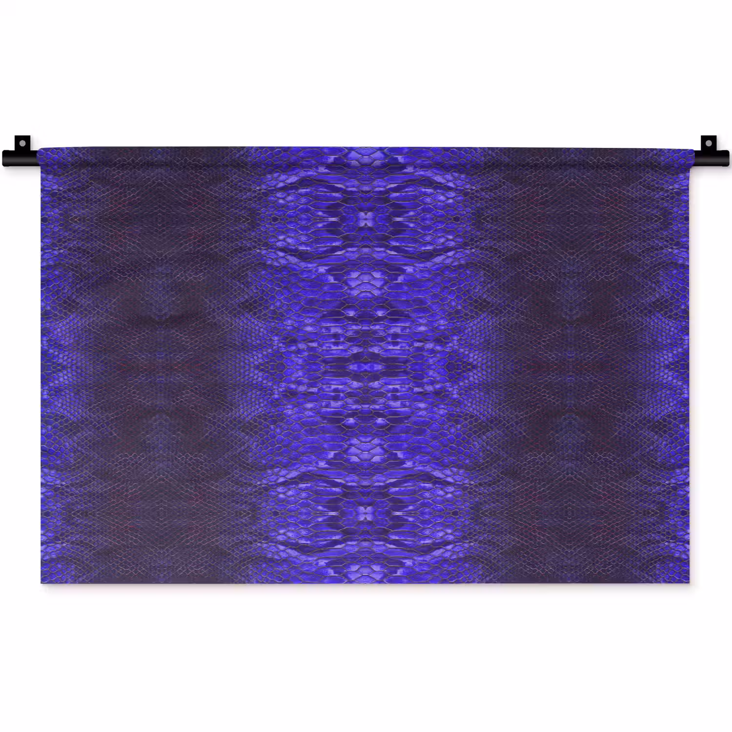 Slang - Boa - Paars - Blauw Wandkleed katoen klein 269 -zz3d