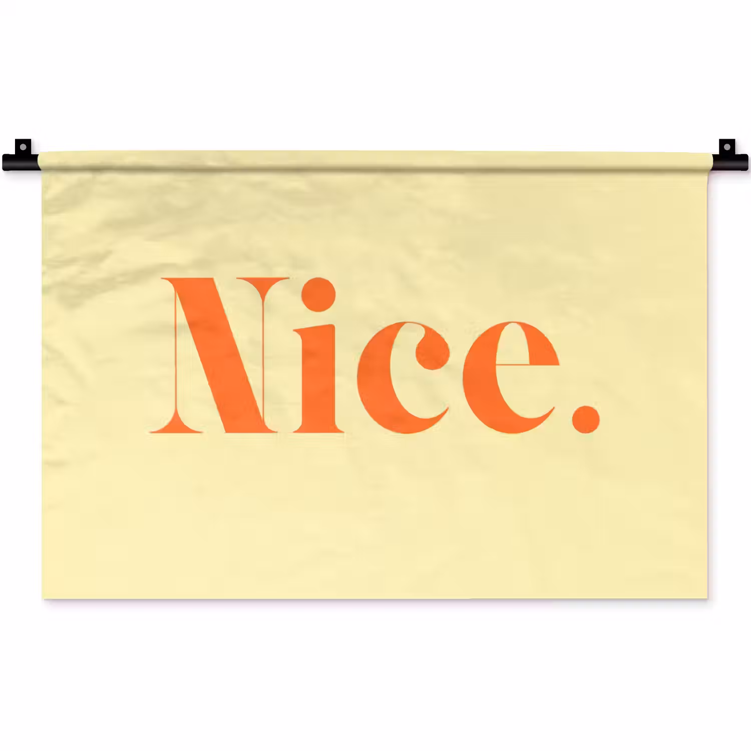 Nice - Oranje - Geel - Minimalistisch Wandkleed katoen klein -zz3d