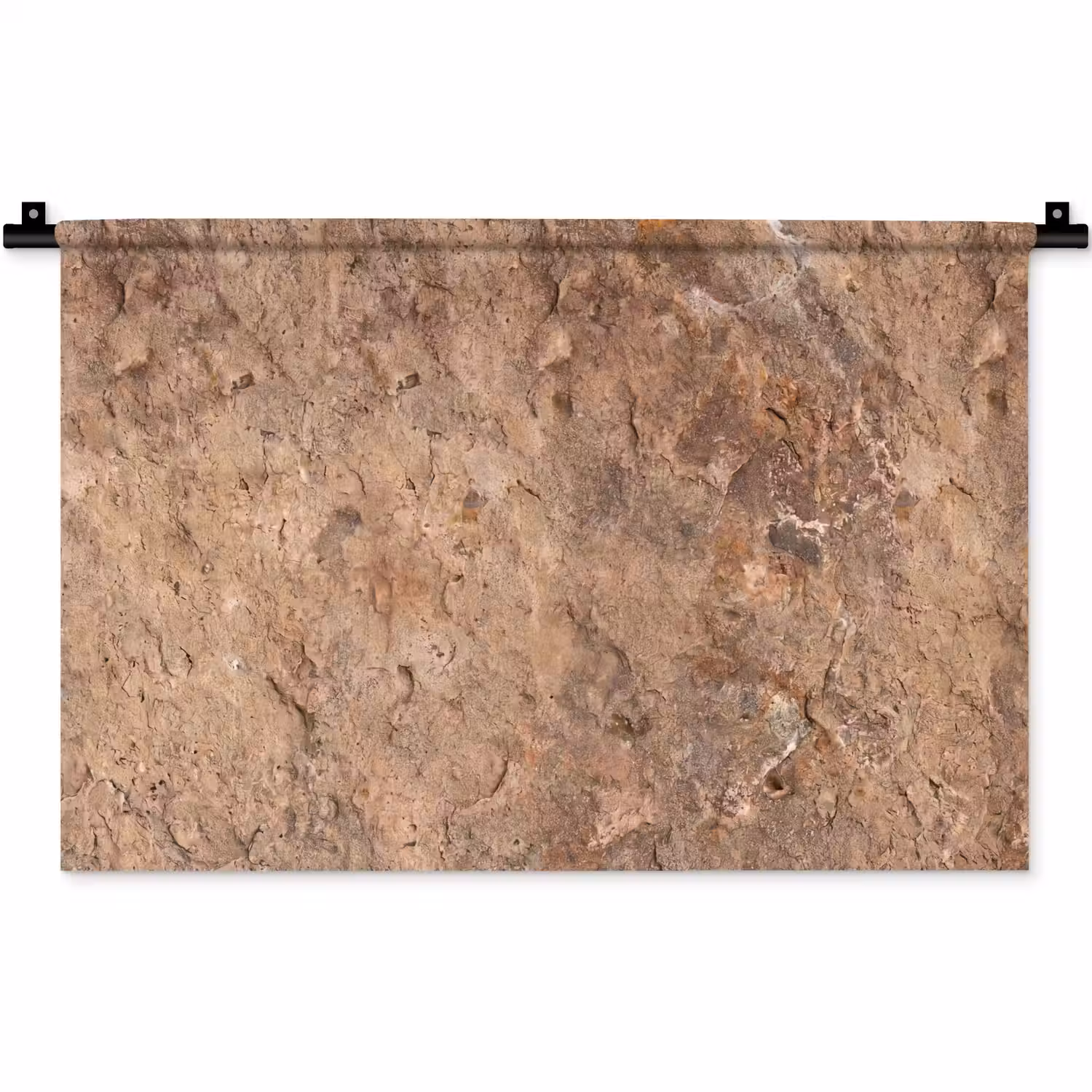 Steen - Natuur - Textuur - Abstract - Bruin Wandkleed katoen klein -zz3d