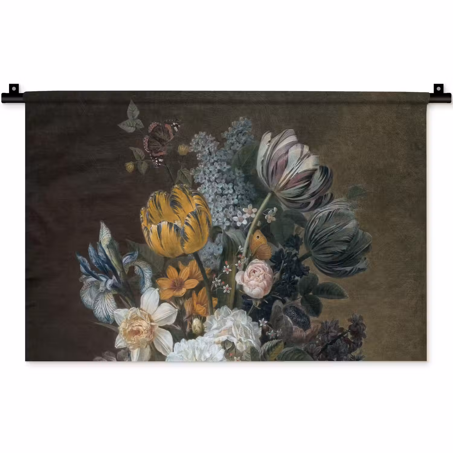 Stilleven met bloemen - Schilderij van Eelke Jelles Eelkema Wandkleed katoen klein -zz3d