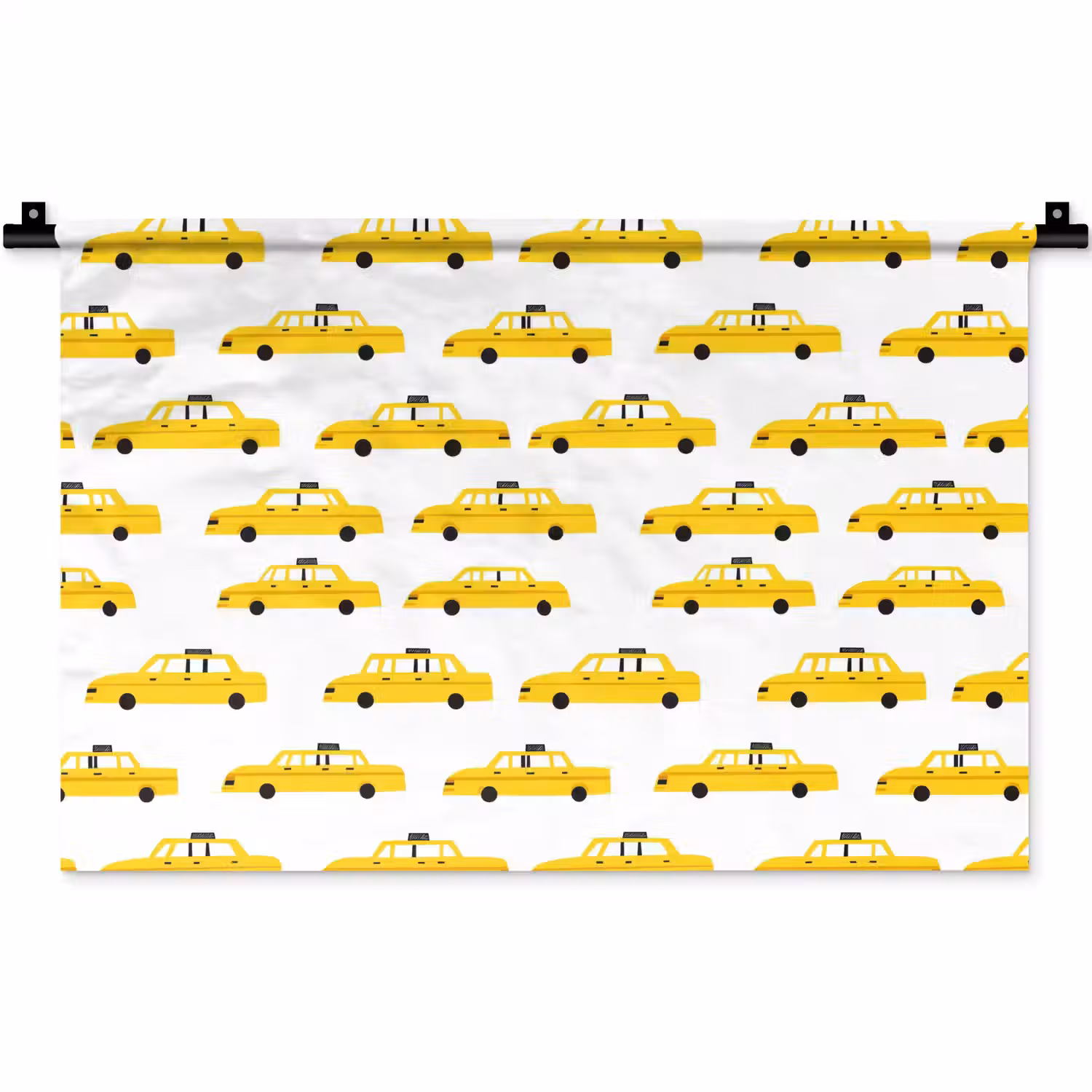 Taxi - Iconisch - Geel Wandkleed katoen klein 269 -zz3d