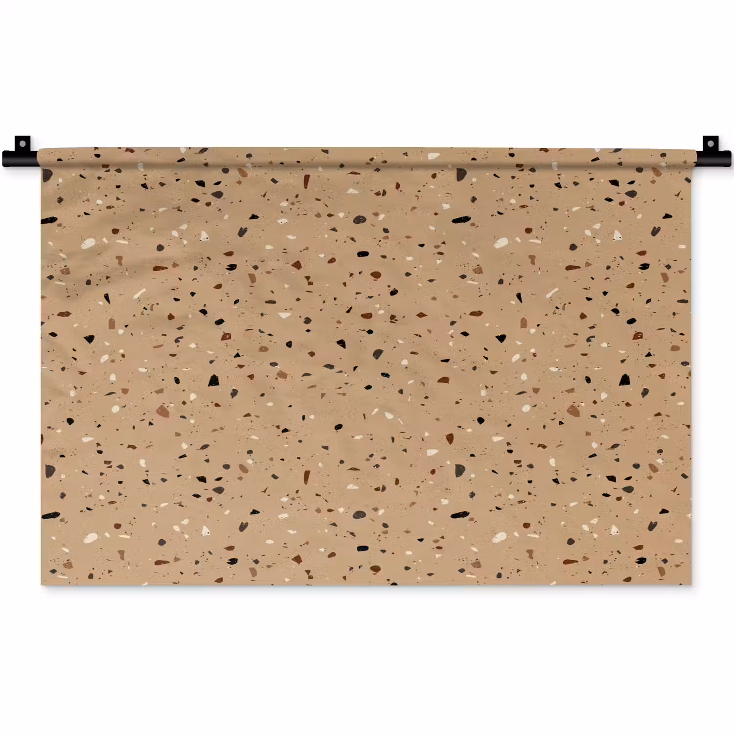 Terrazzo - Patroon - Beige Wandkleed katoen klein 269 -zz3d