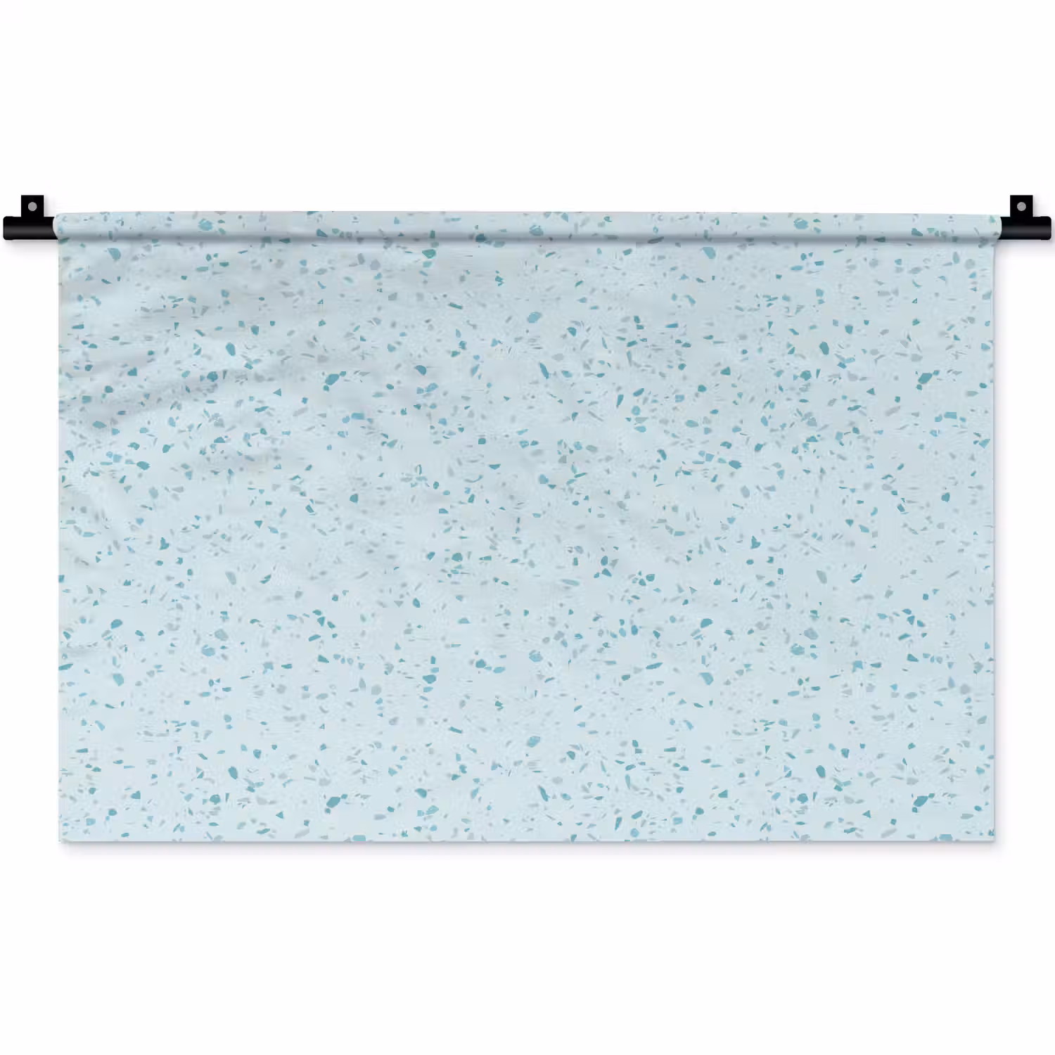 Terrazzo - Patroon - Kleurrijk - Baby Blauw Wandkleed katoen klein 269 -zz3d