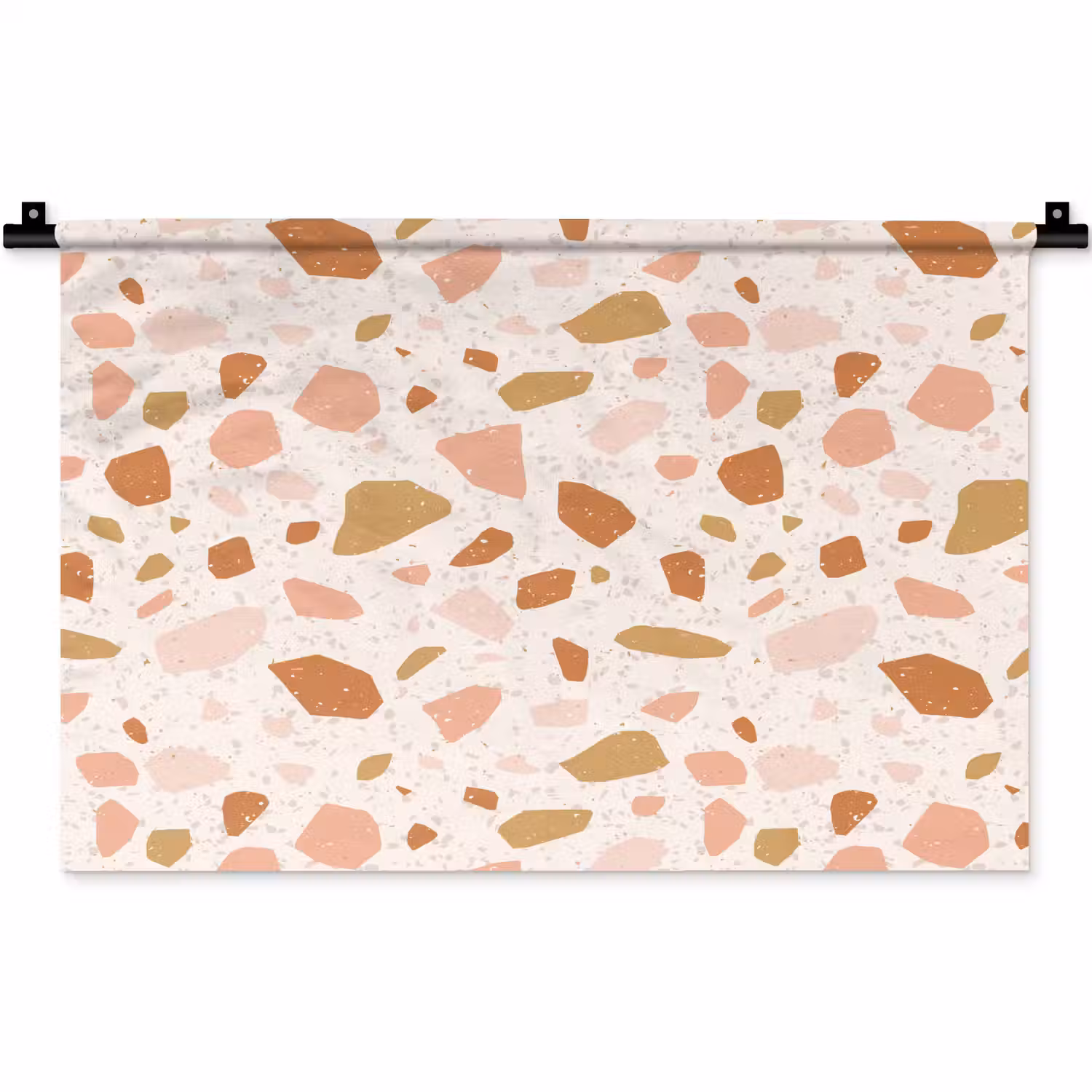Terrazzo - Patroon - Kleurrijk - Zalm Wandkleed katoen klein 269 -zz3d