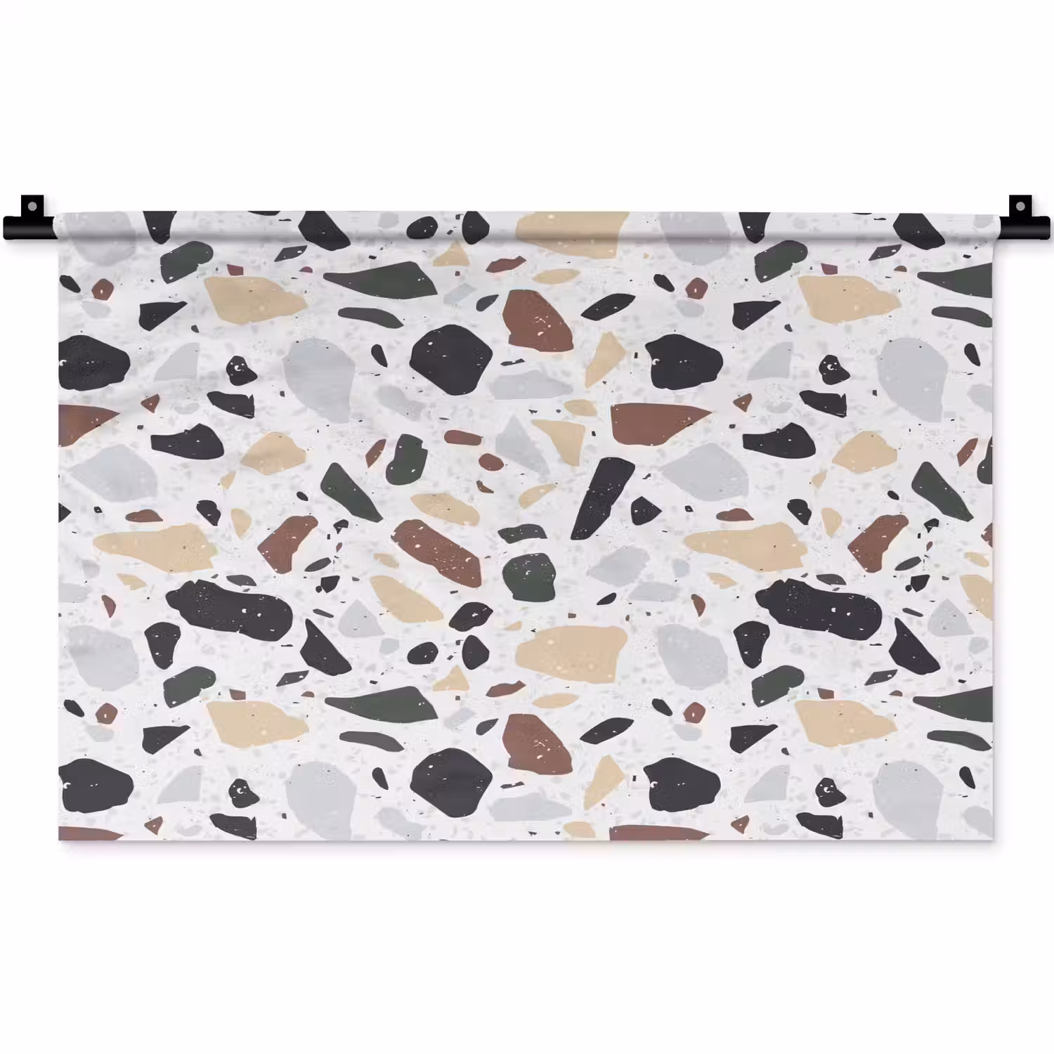 Terrazzo - Patroon - Kleurrijk - Klei Wandkleed katoen klein 269 -zz3d