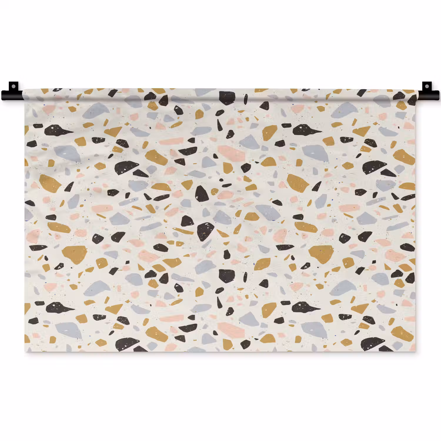 Terrazzo - Patroon - Neutraal - Zacht - Multi Wandkleed katoen klein 269 -zz3d