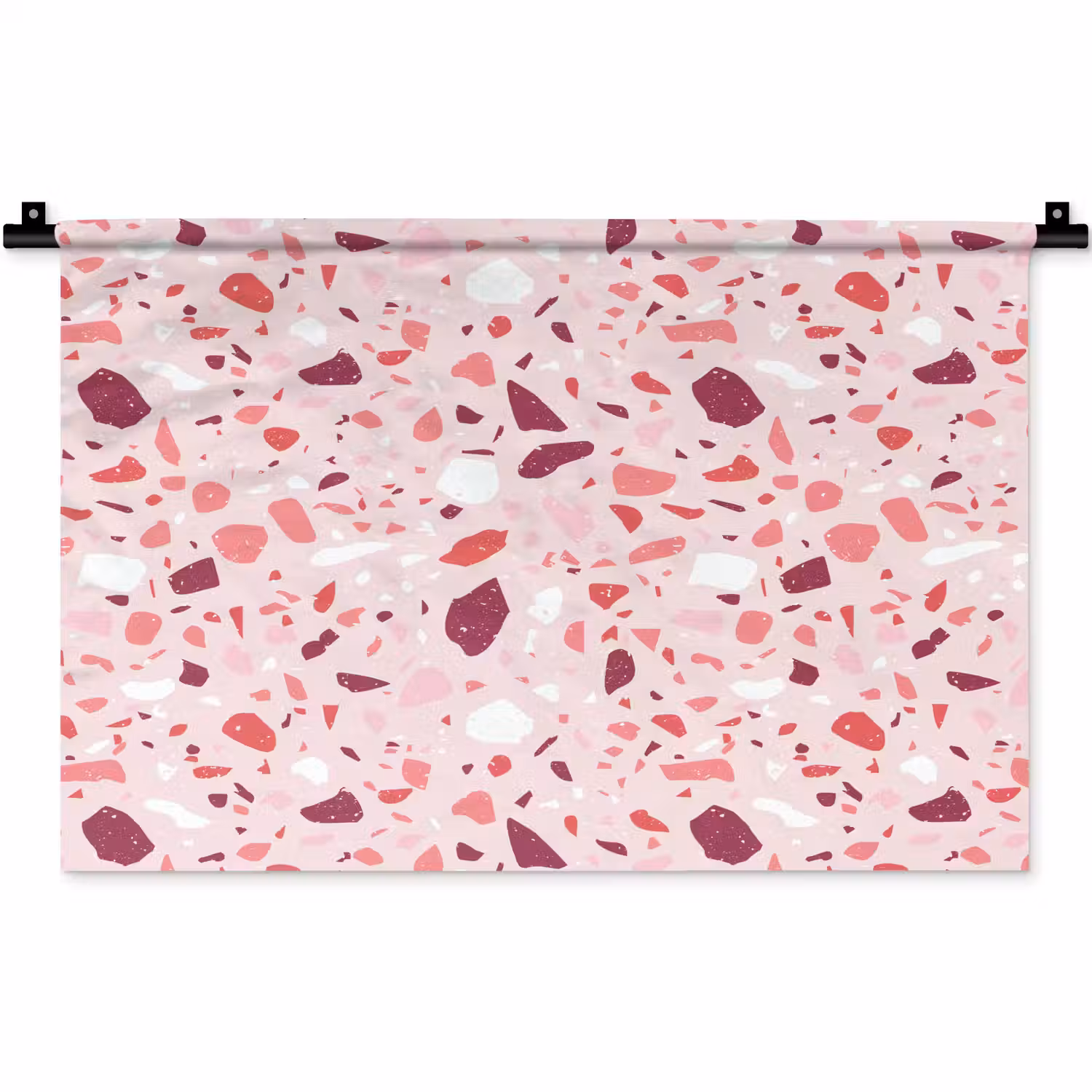 Terrazzo - Patroon - Roze Wandkleed katoen klein 269 -zz3d