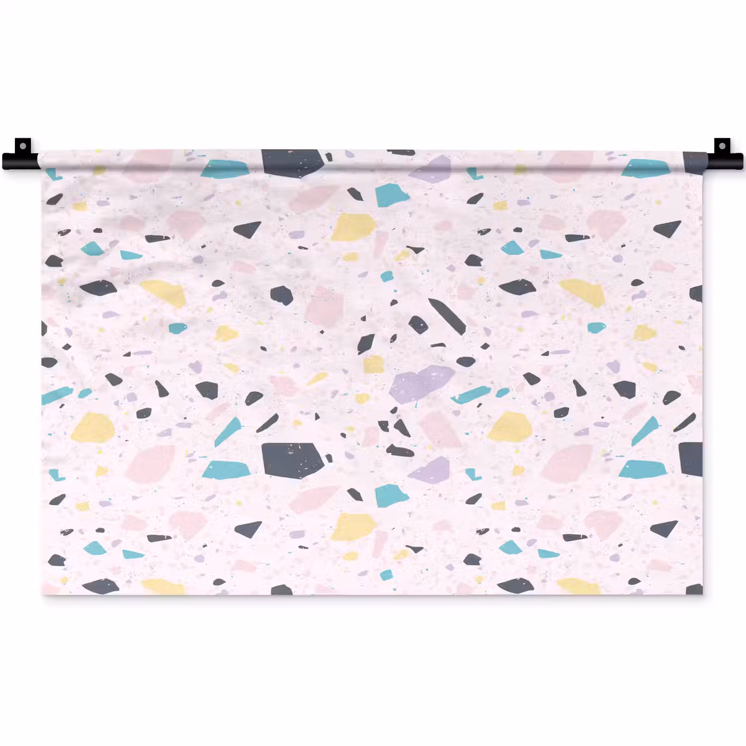 Terrazzo - Patroon - Zacht - Snoep Wandkleed katoen klein 269 -zz3d