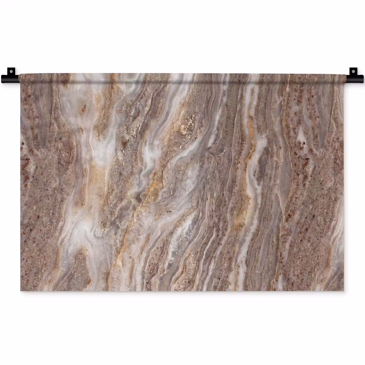 Textuur - Steen - Abstract - Beige Wandkleed katoen klein -zz3d