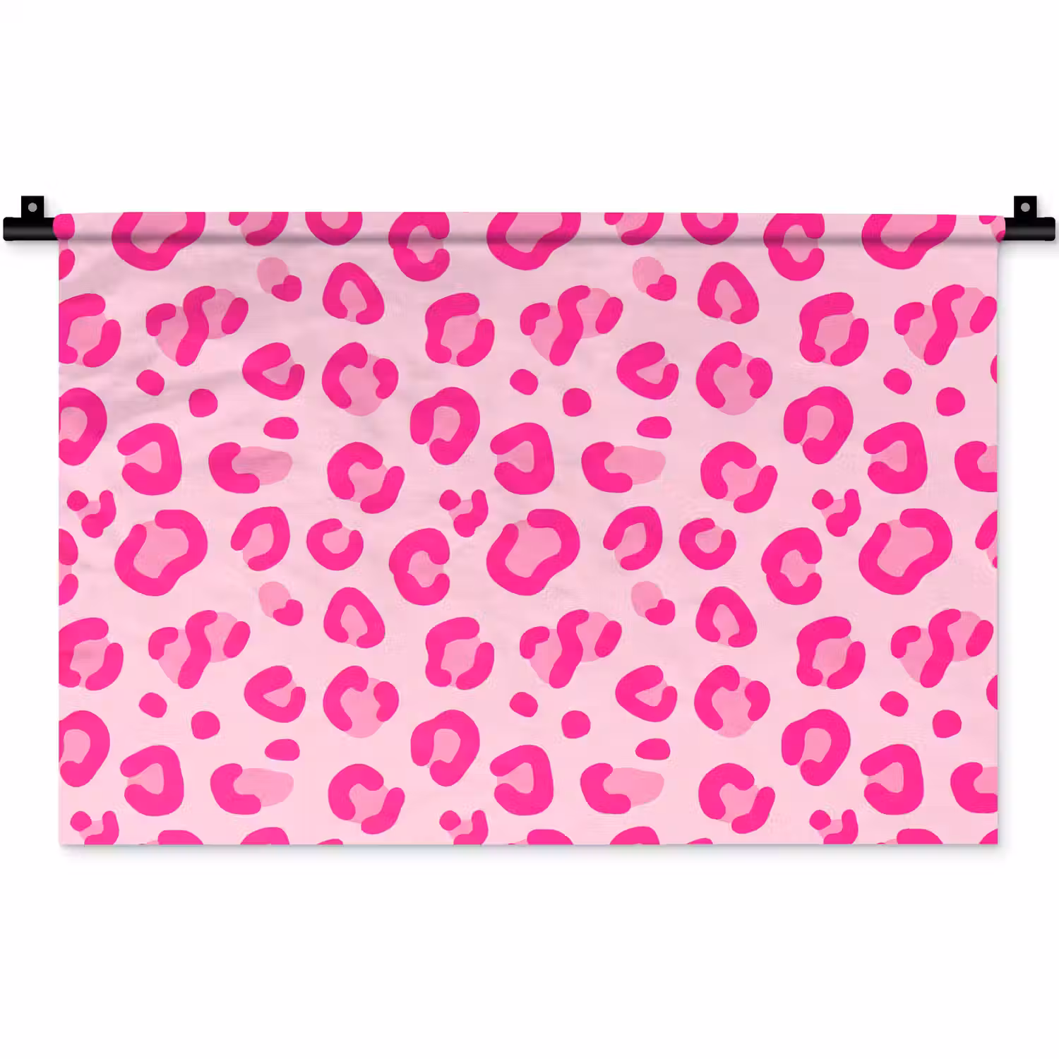 Dierenprint - Patroon - Abstract - Modern - Roze Wandkleed katoen klein -zz3d