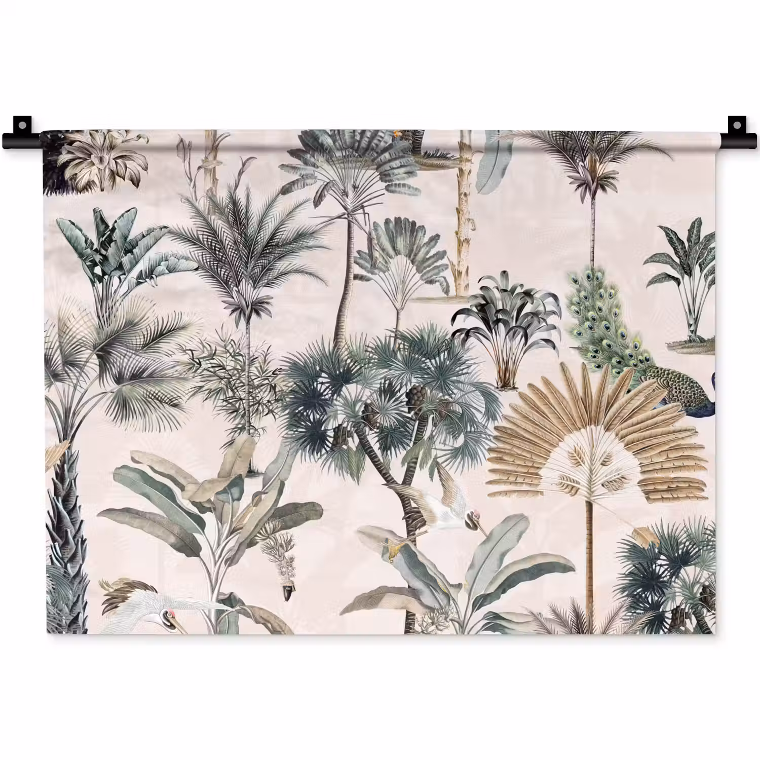 Vintage - Jungle - Dieren - Natuur Wandkleed katoen klein -zz3d