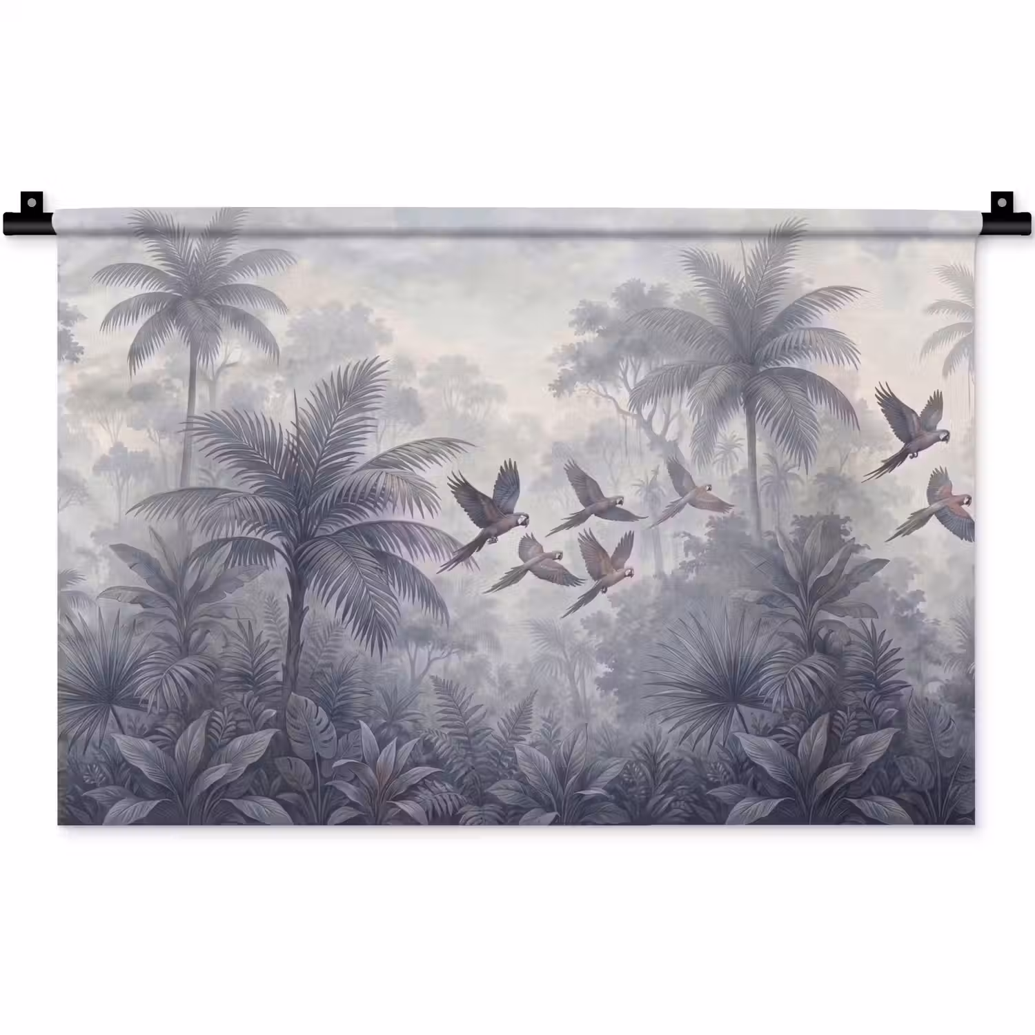 Vogel - Vliegend - Jungle - Vintage - Dieren Wandkleed katoen klein -zz3d