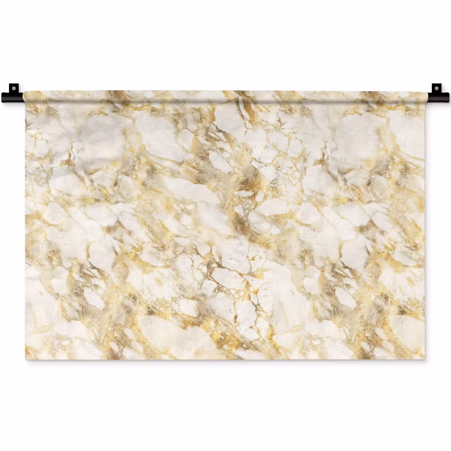 Warm - Gouden - Marmer - Patroon Wandkleed katoen klein 269 -zz3d