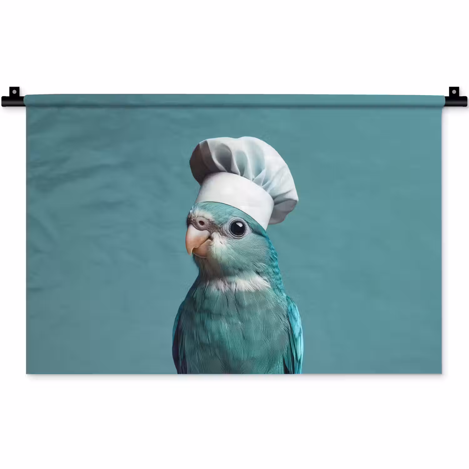 Parkiet - Vogel - Koksmuts - Cute Wandkleed katoen klein -zz3d