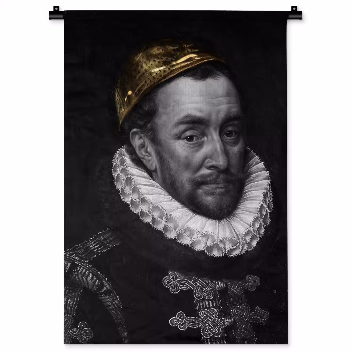 Willem van Oranje - Adriaen Thomasz - Goud Wandkleed katoen klein -zz3d