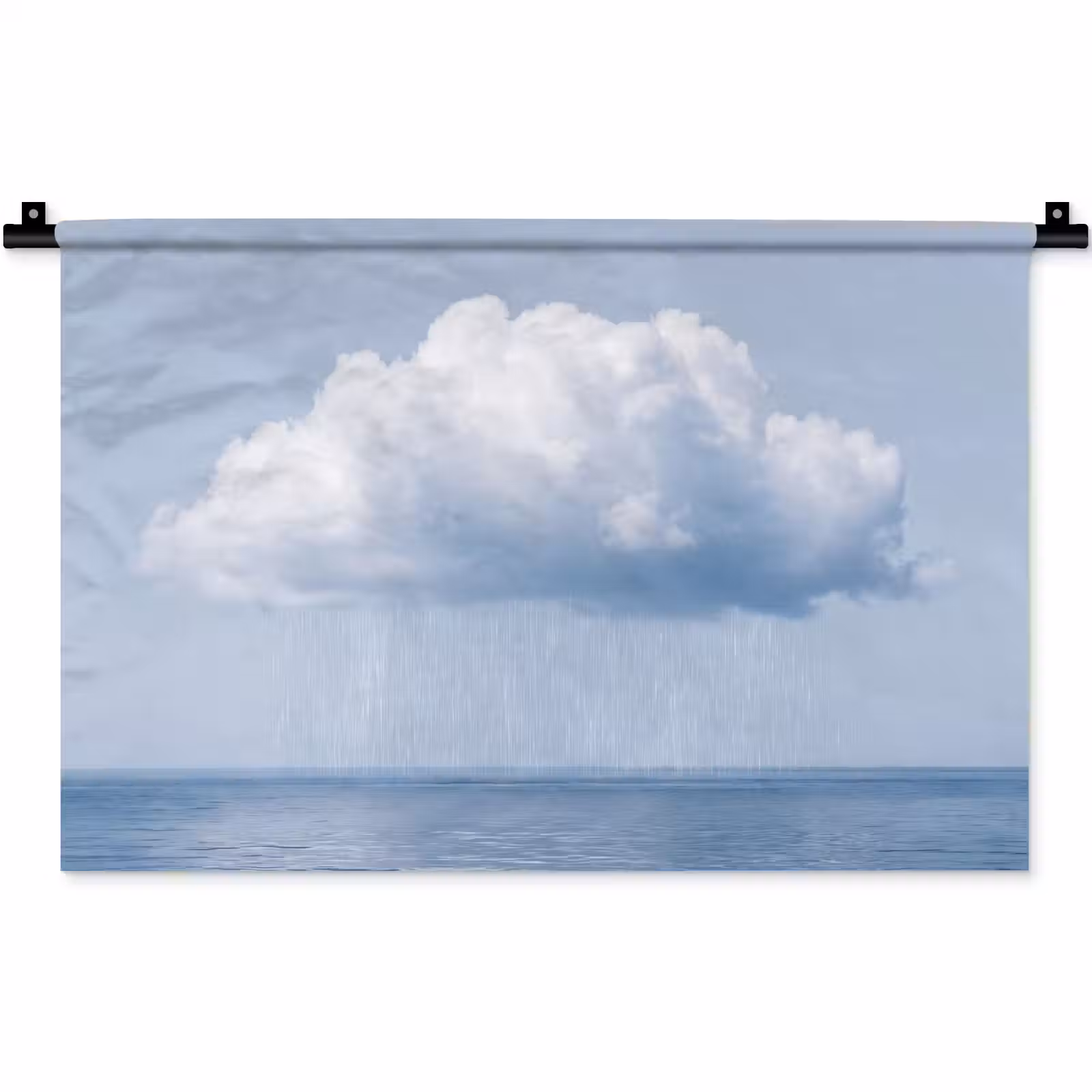 Wandteppich - Wolke – Regen – Natur - Wolk - Regen - Natuur Wandkleed katoen klein