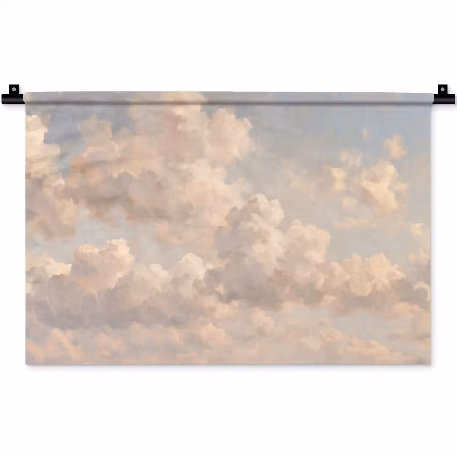 Wolken - Zacht - Natuur - Klassiek - Beige Wandkleed katoen klein -zz3d